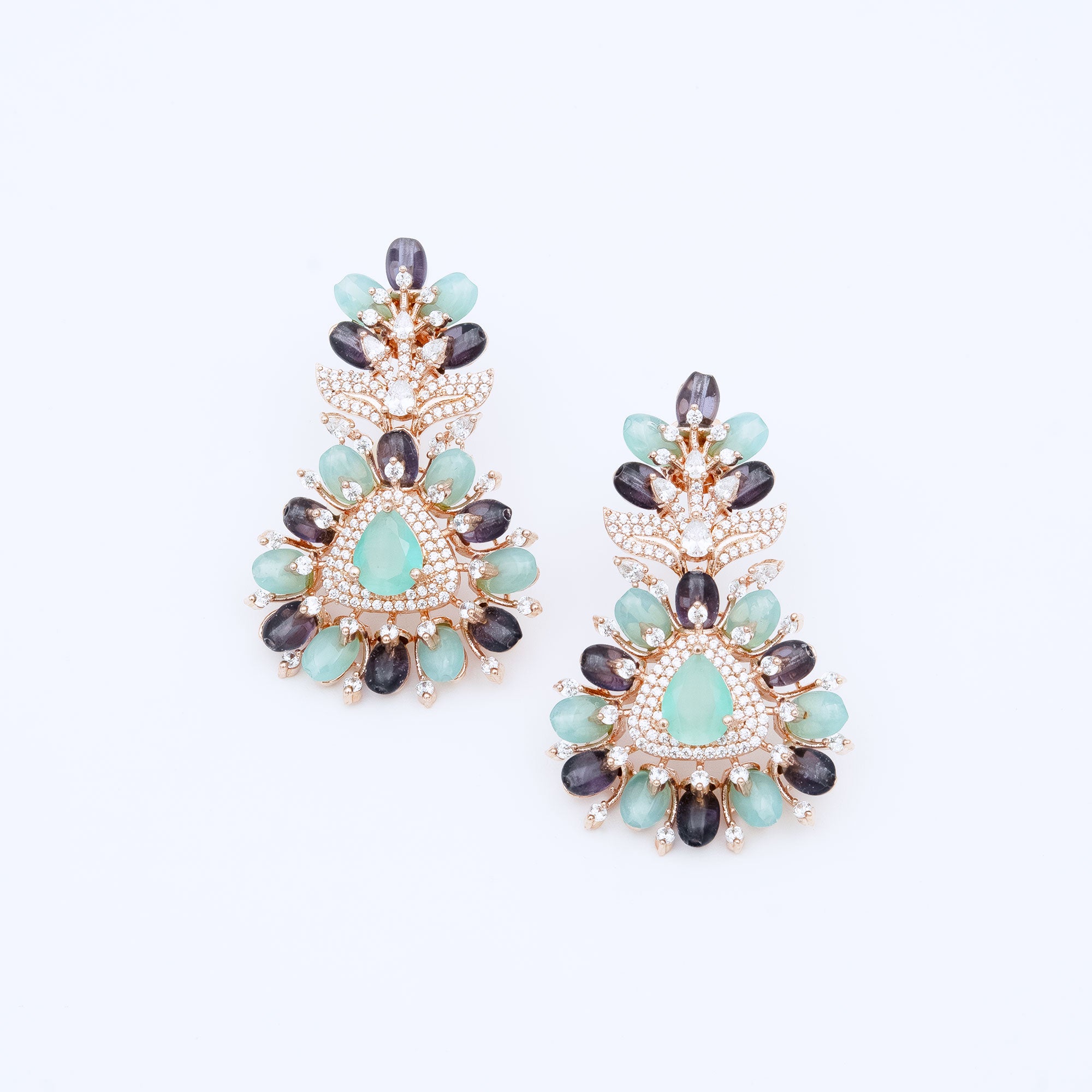 Modern Floral Top Earrings