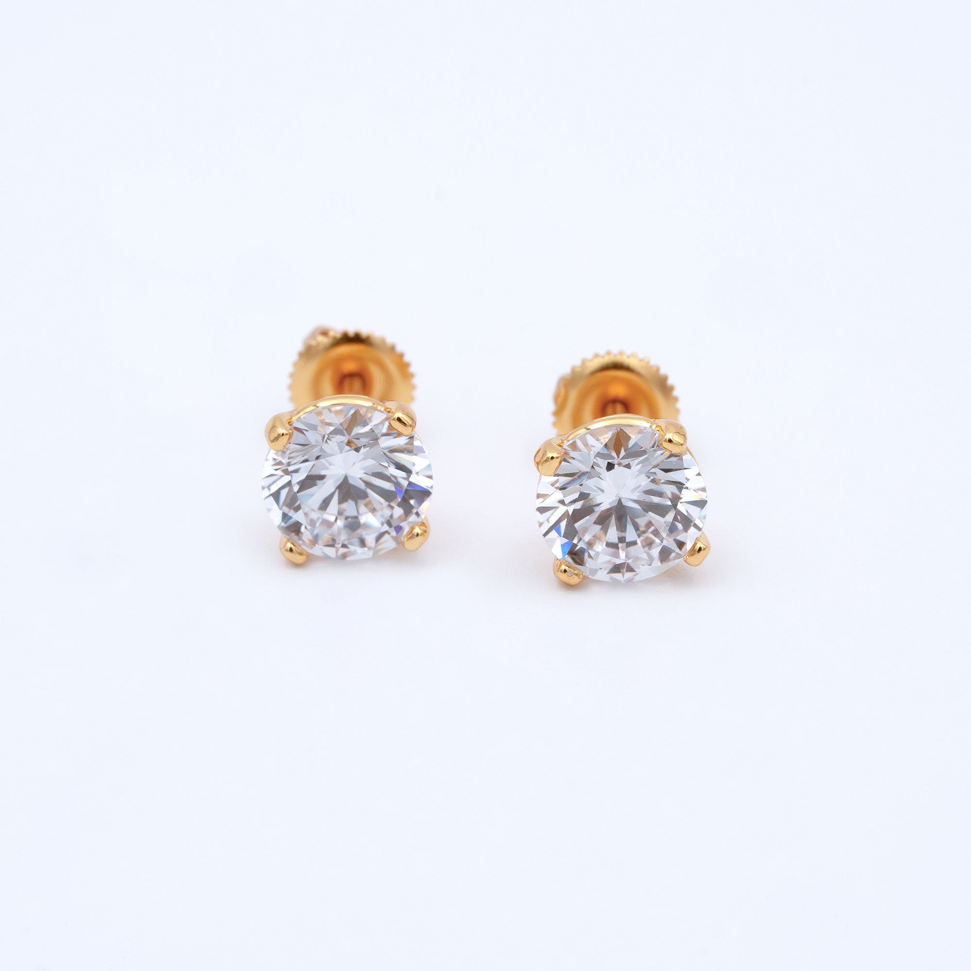 Modern Curved Prong Screw Back Tops ( Small )