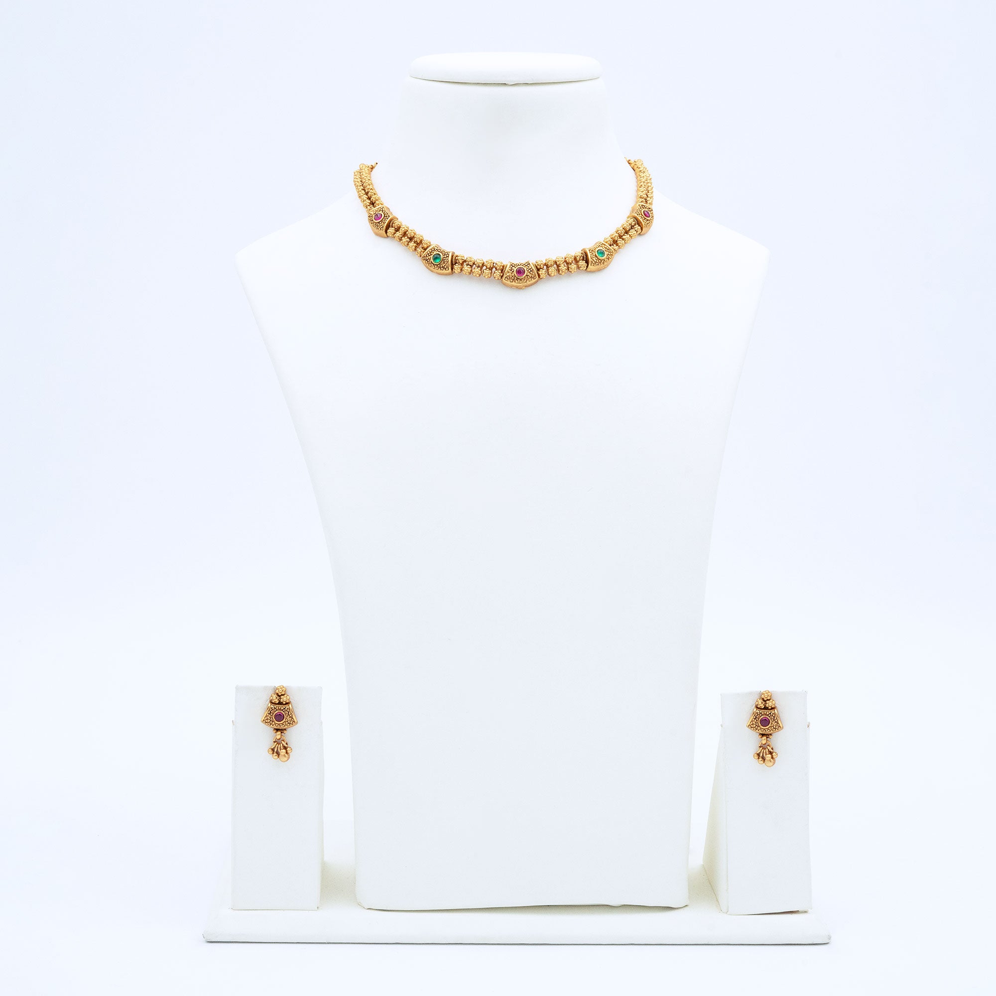 Trendy Box Shape Necklace Set