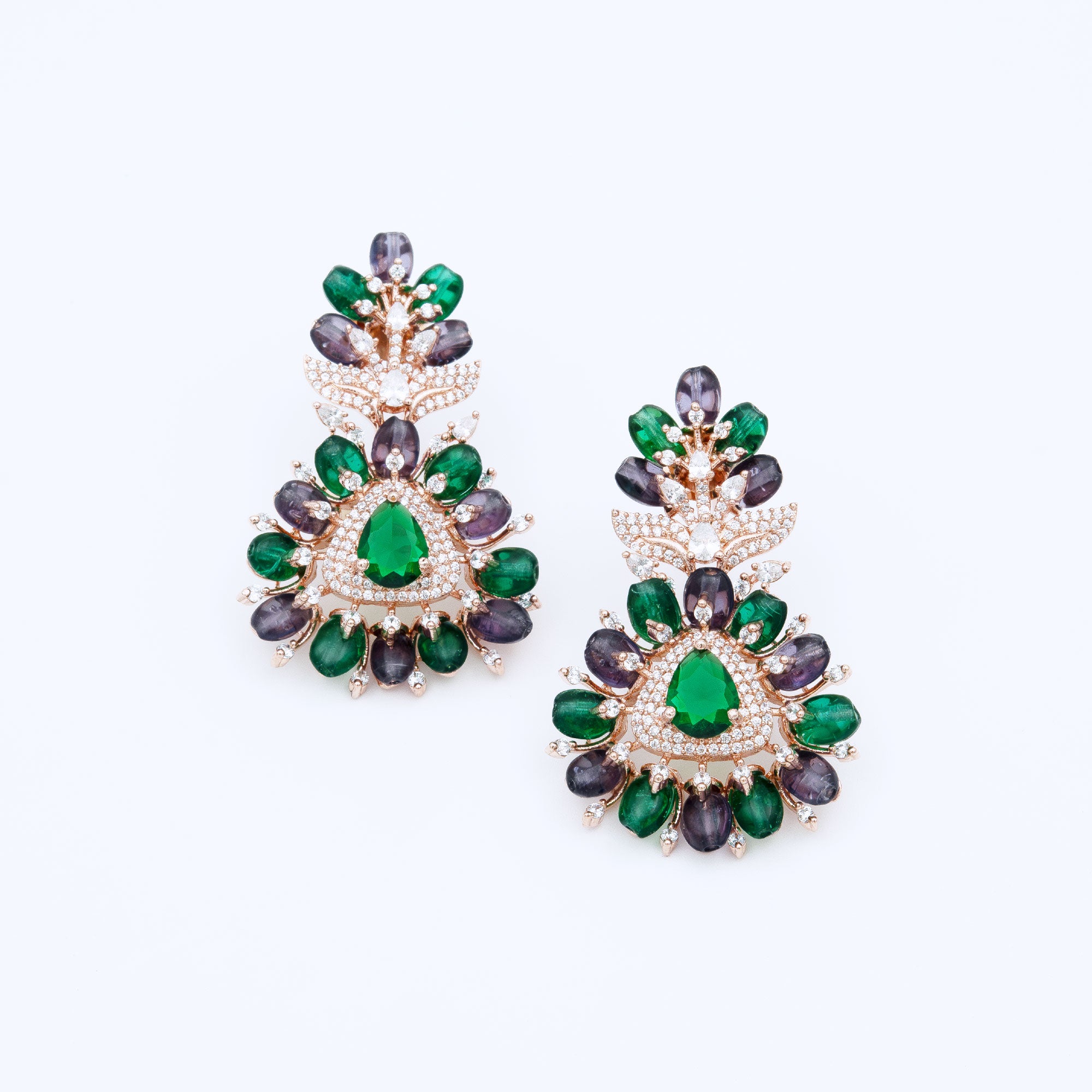 Modern Floral Top Earrings