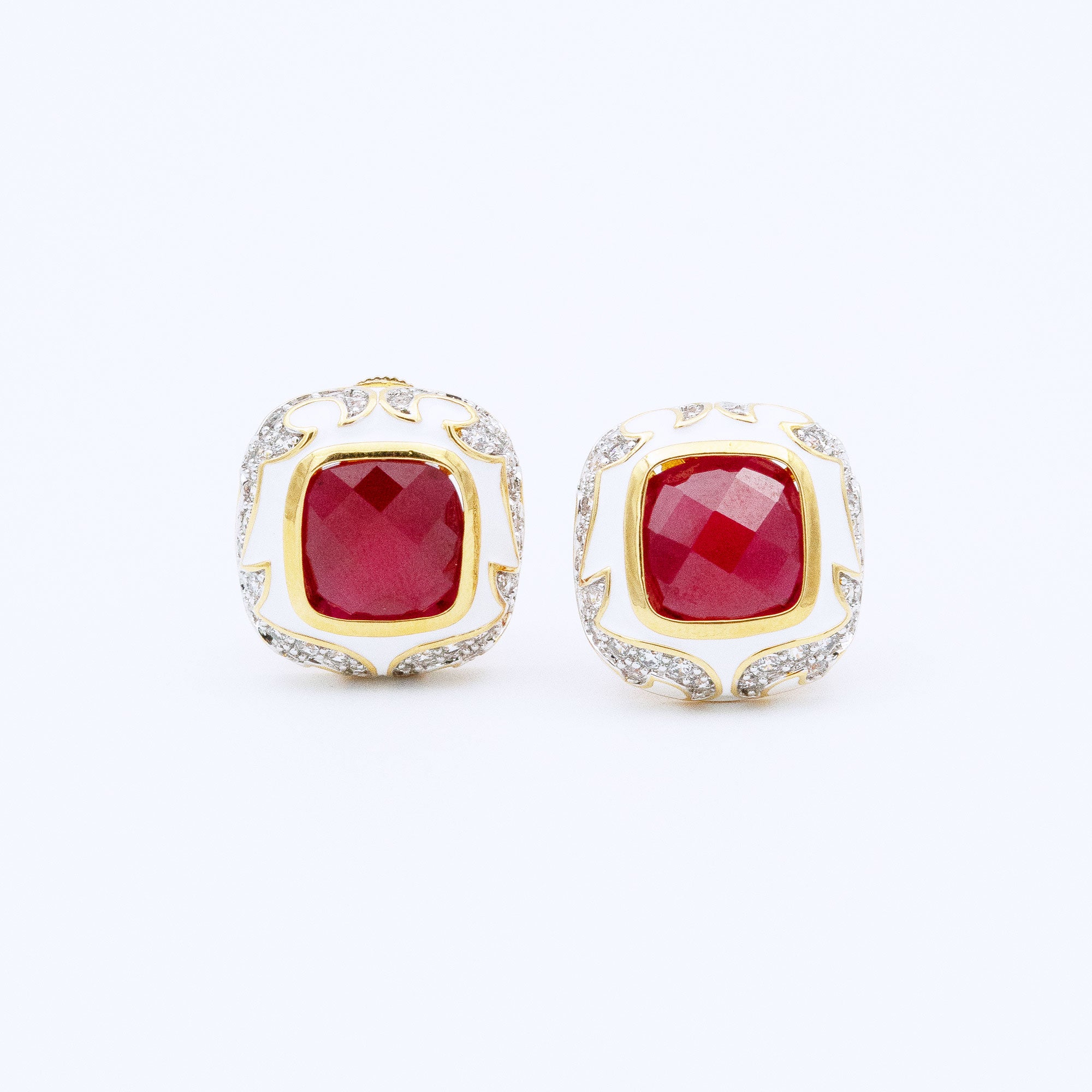Modern Box Shaped Earrings