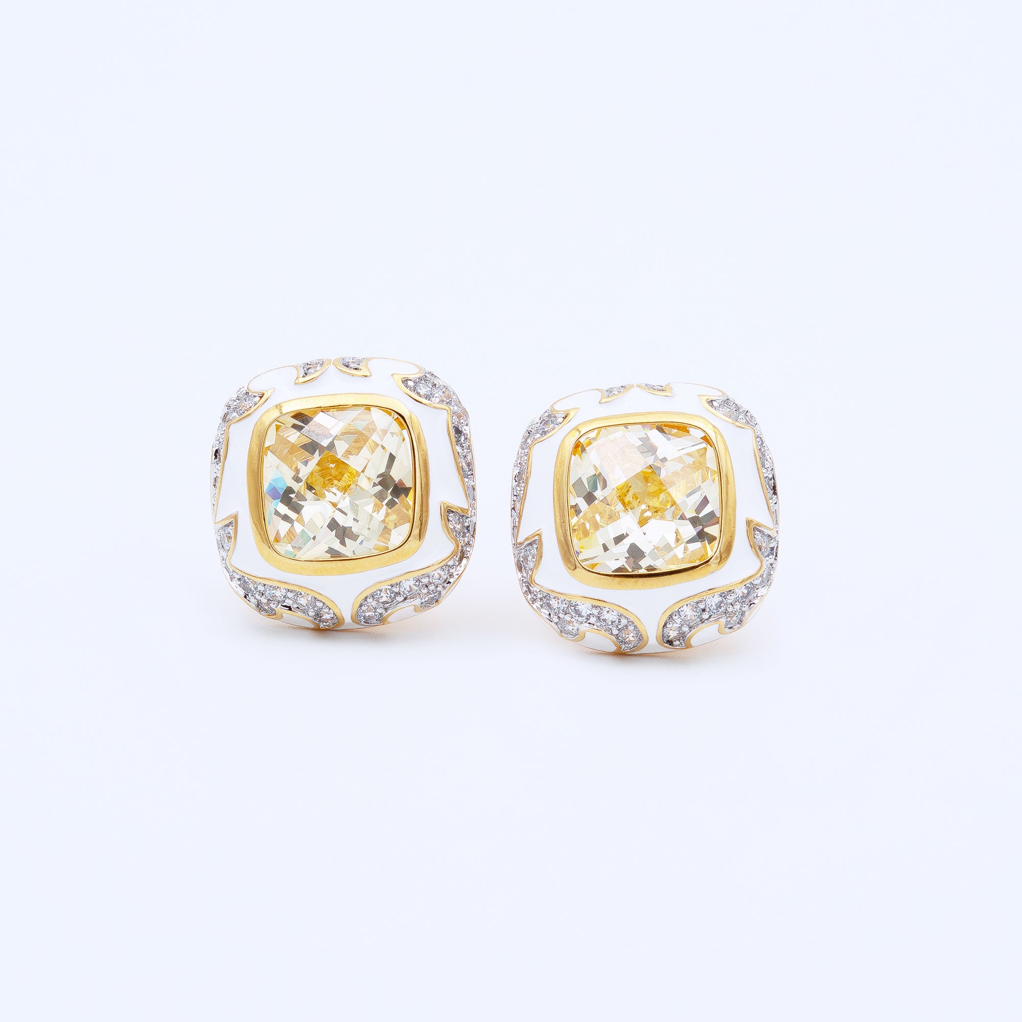 Modern Box Shaped Earrings