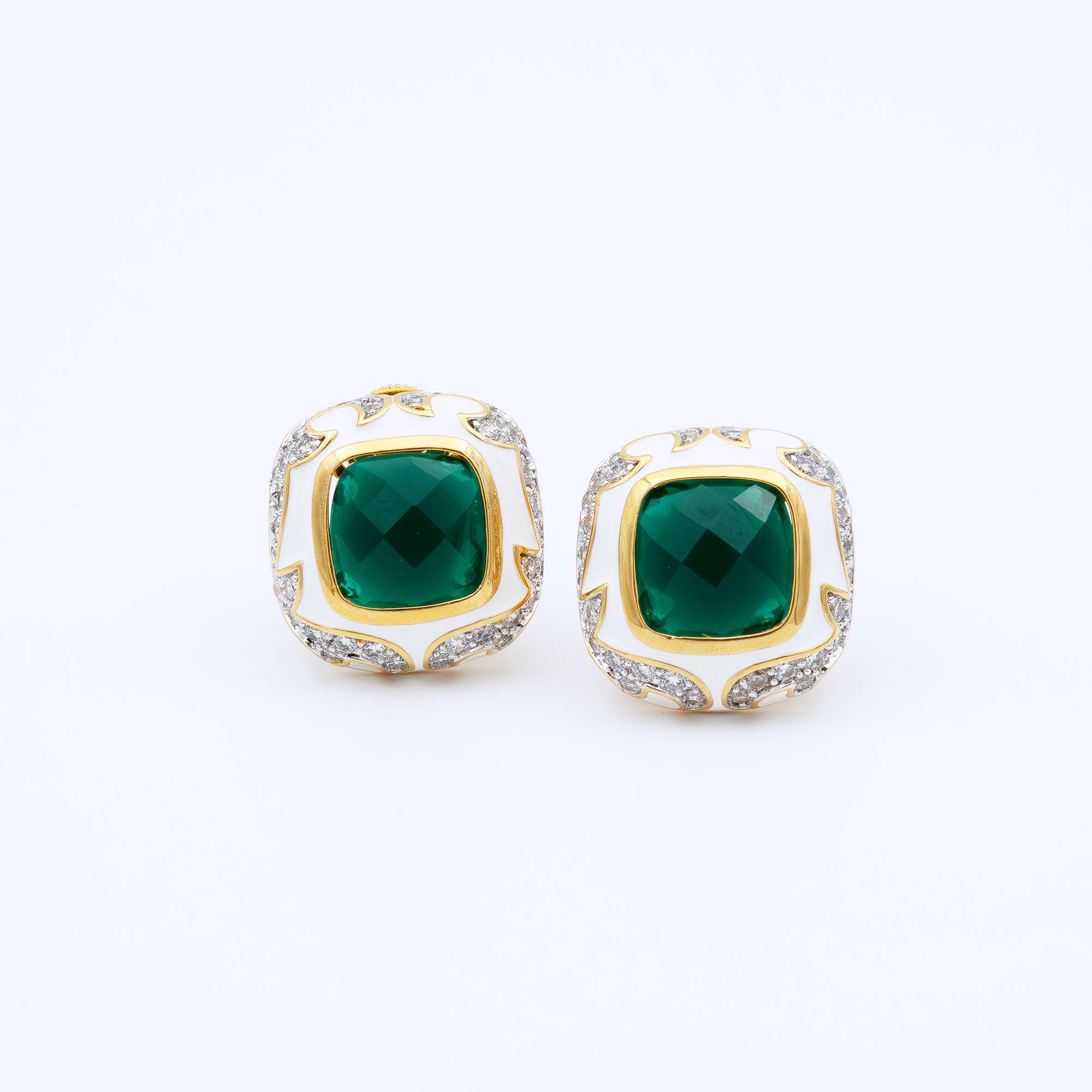 Modern Box Shaped Earrings