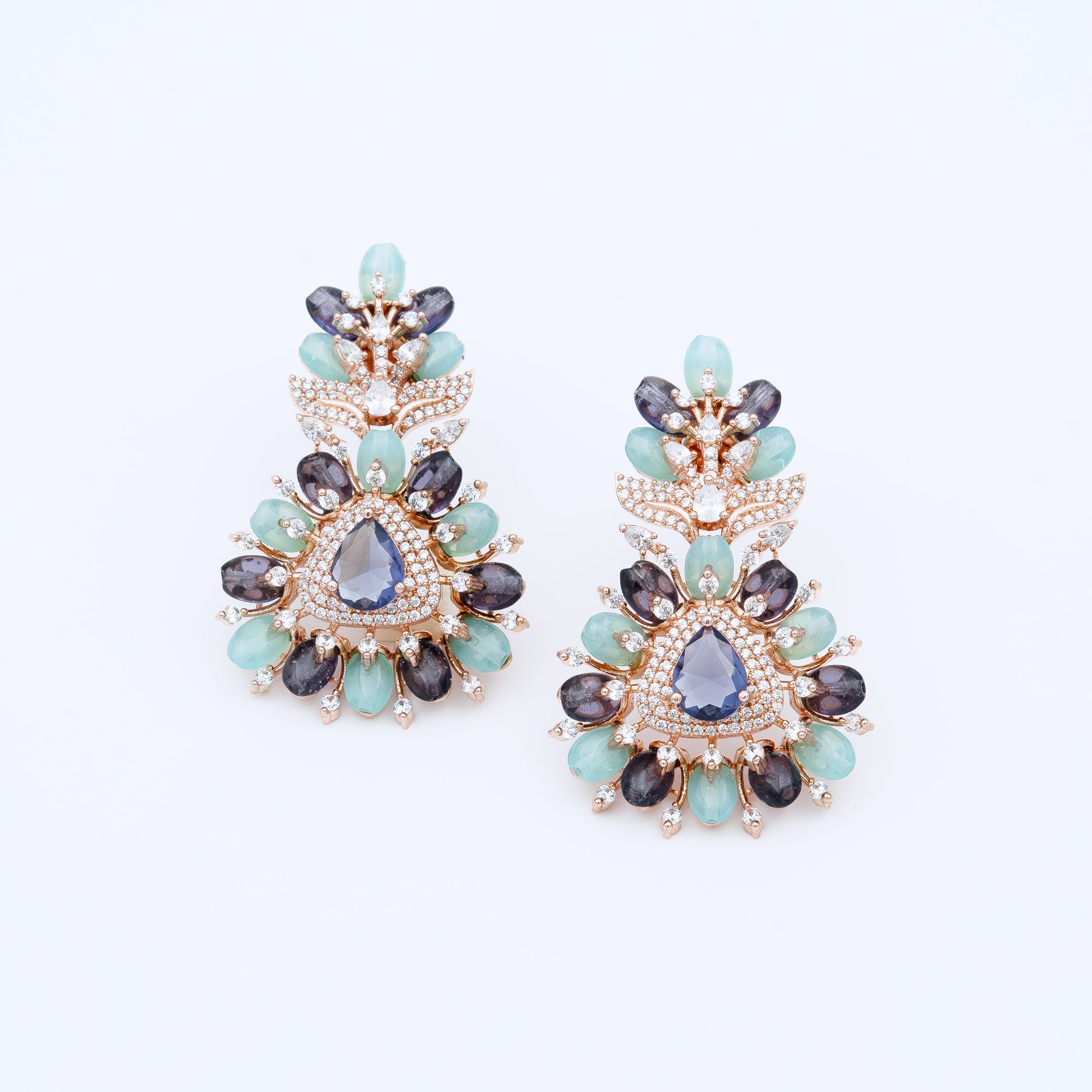 Modern Floral Top Earrings