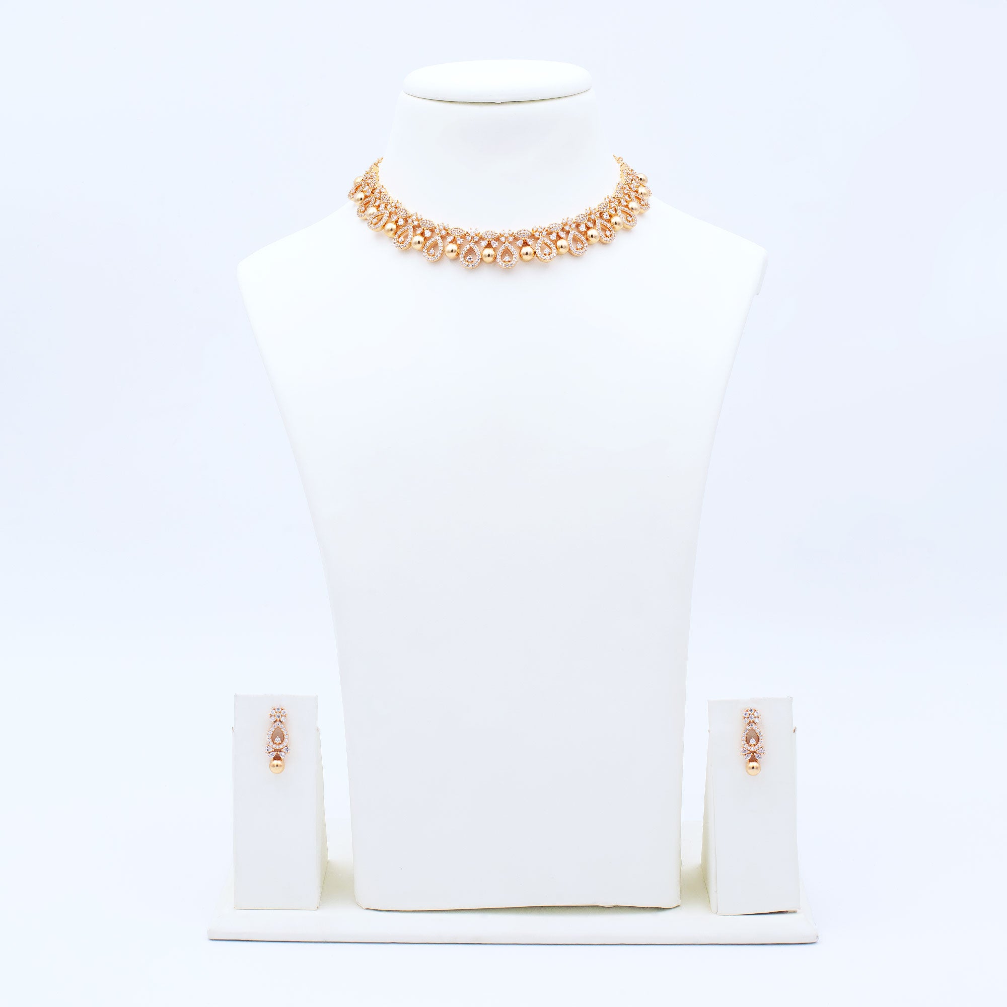 Modern Multi Drop Necklace Set
