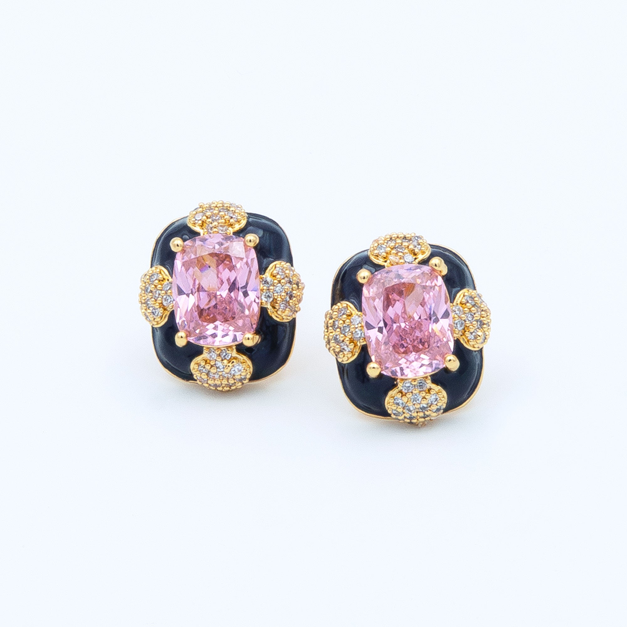 Modern Cushion Cut Earrings