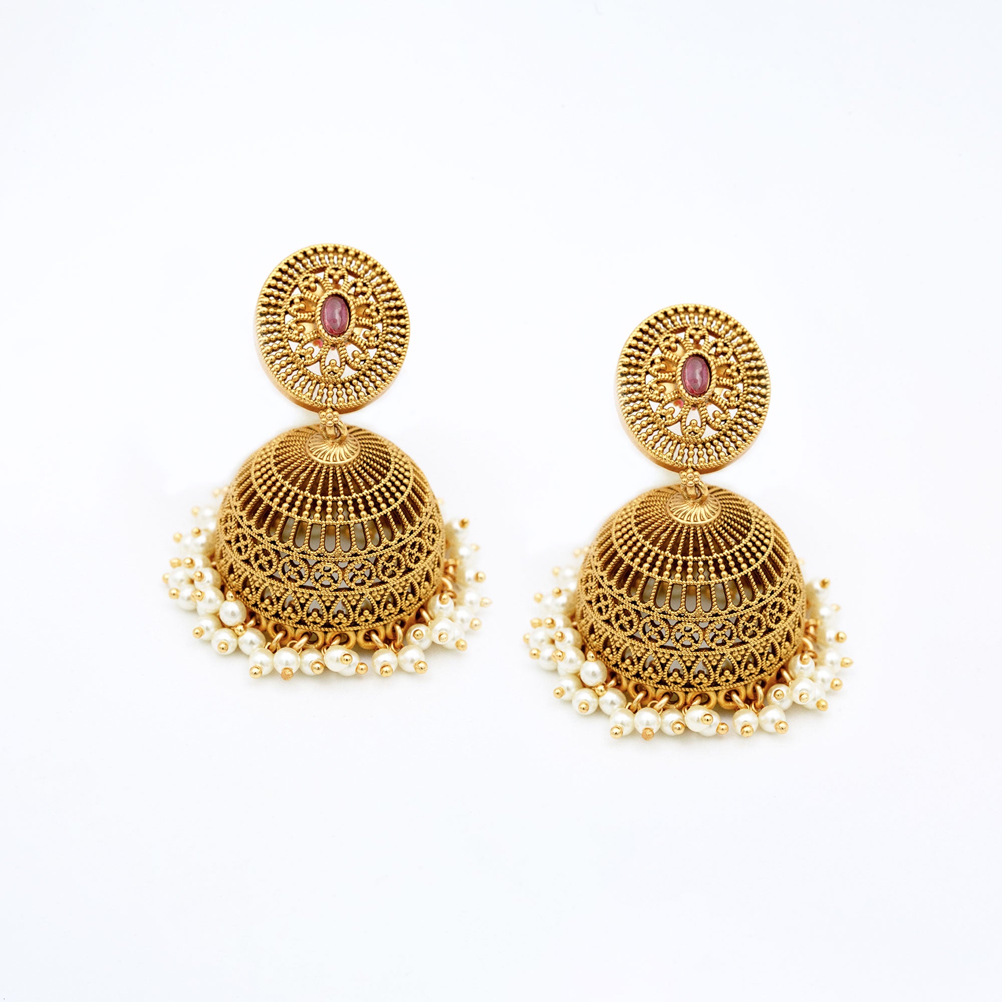 Traditional Round Earring Set