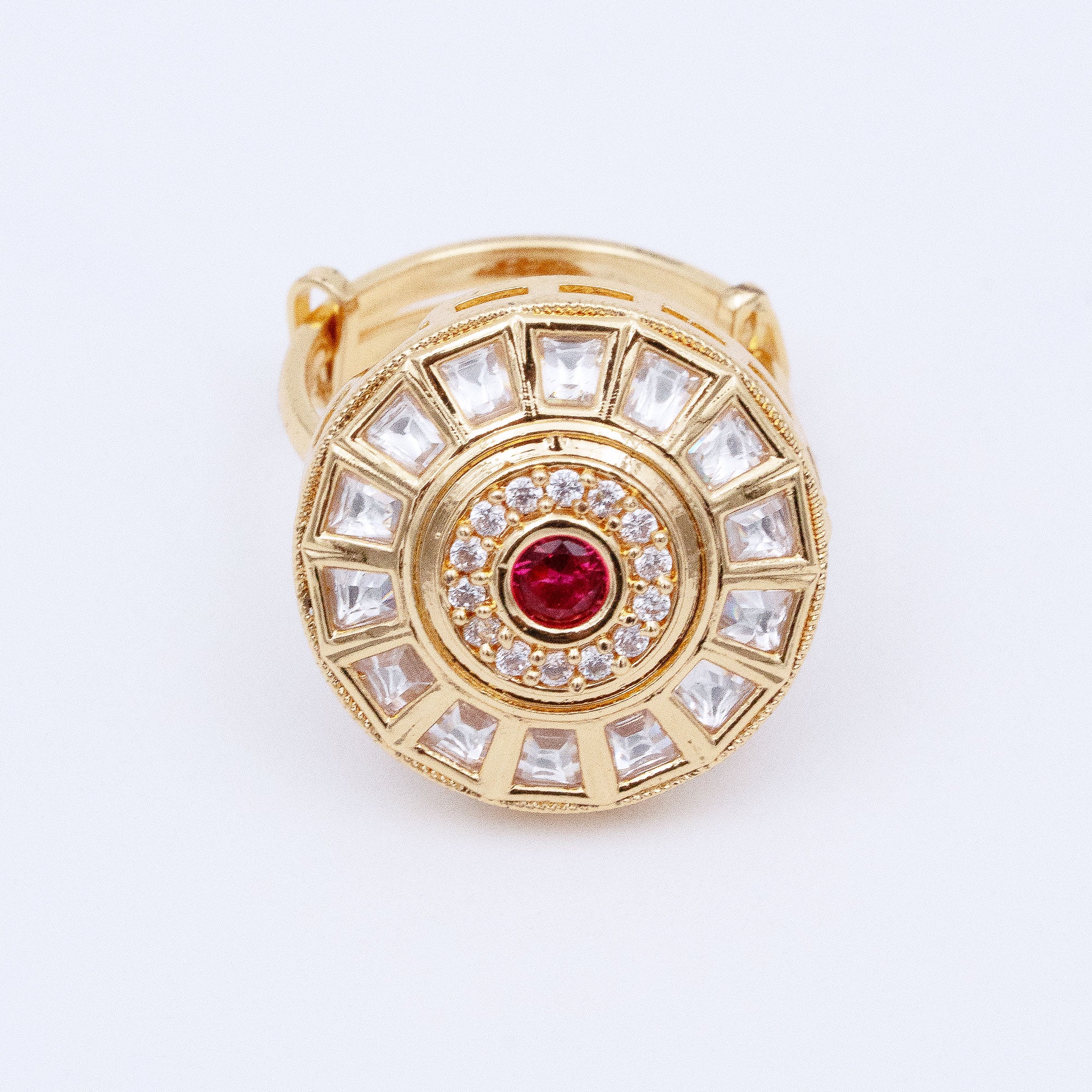 Trendy Round Geometrical Ring