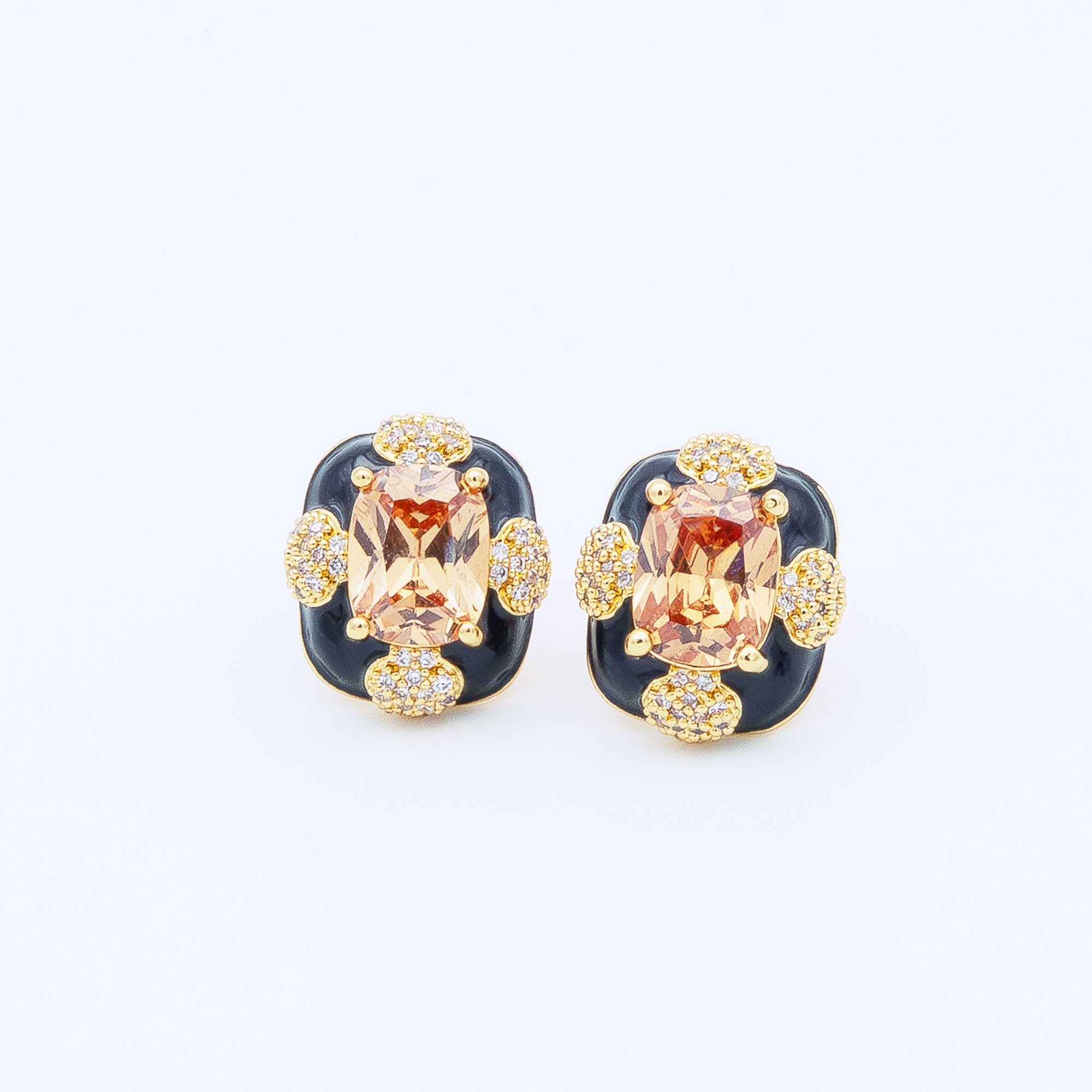 Modern Cushion Cut Earrings