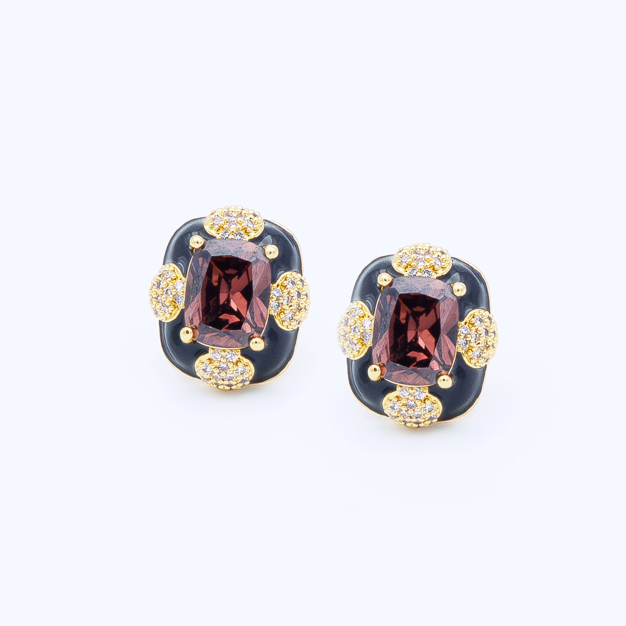 Modern Cushion Cut Earrings