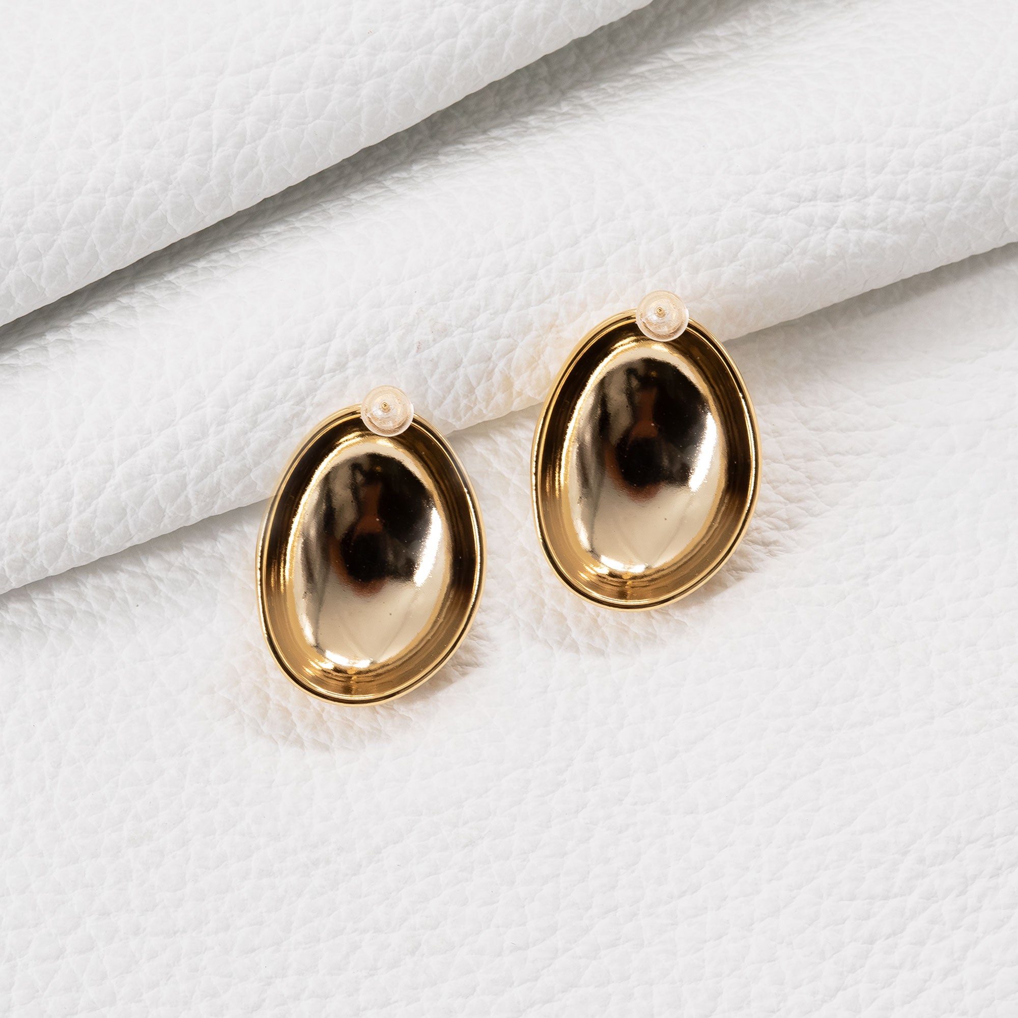 Trendy Oval Earring Set