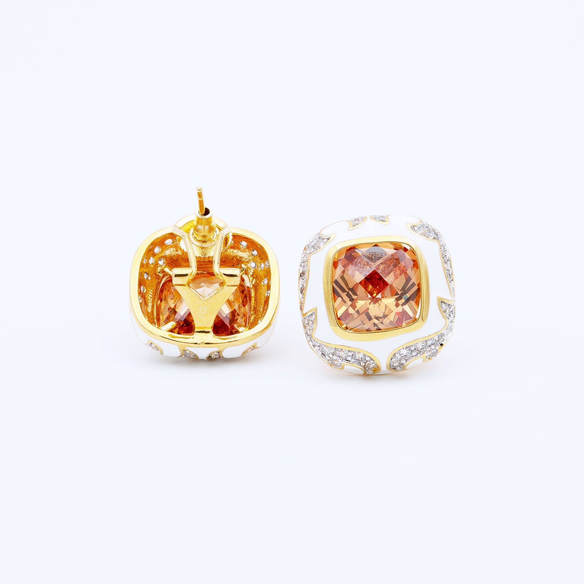 Modern Box Shaped Earrings