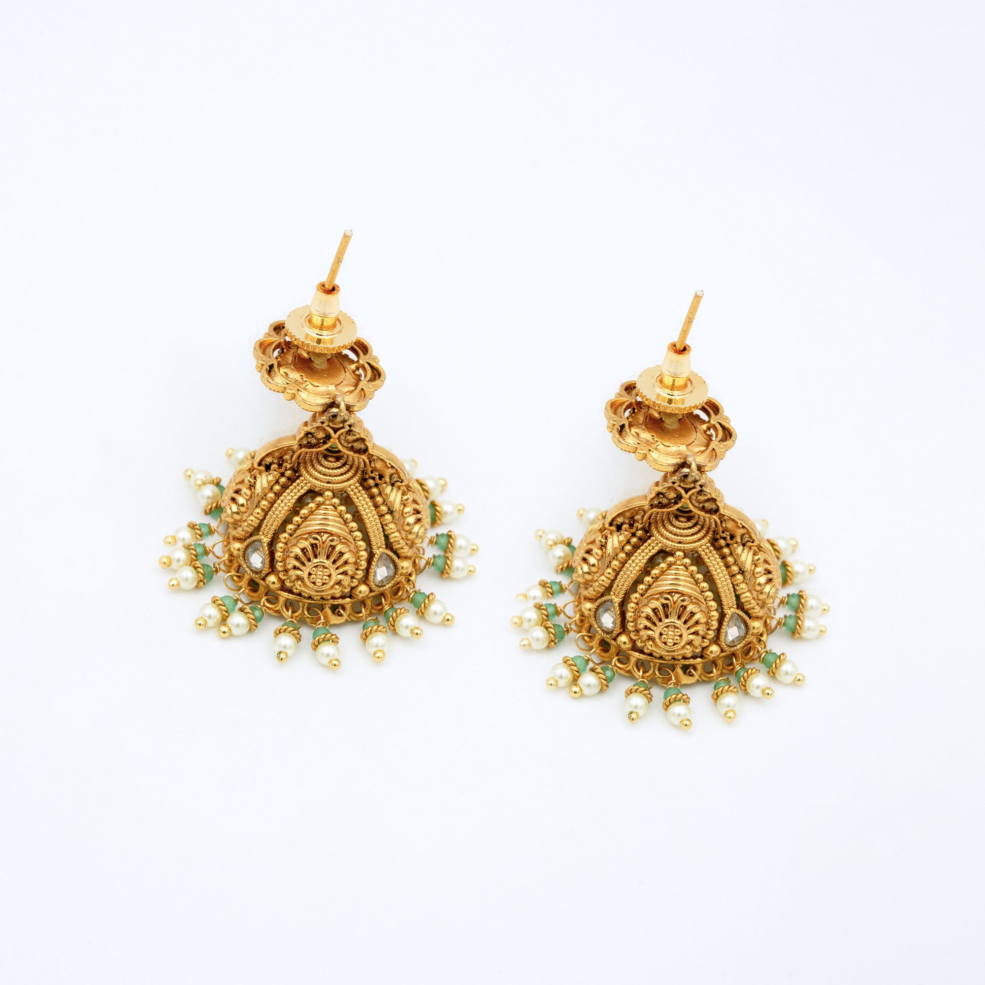 Traditional Floral Spear Earring Set