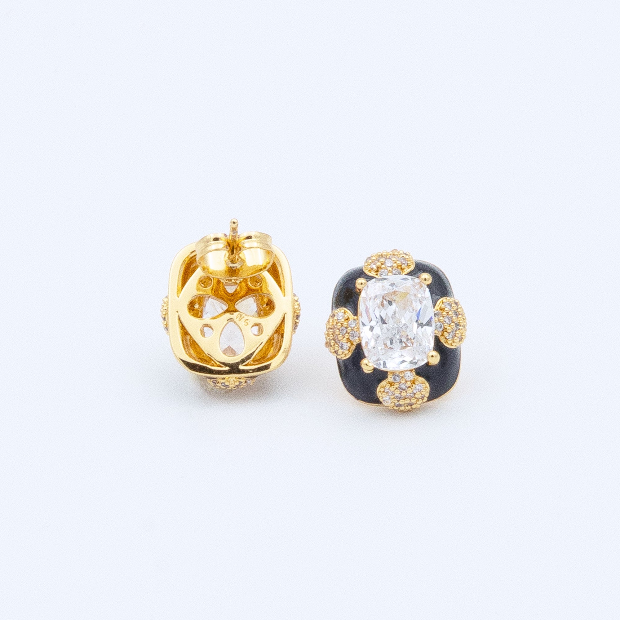 Modern Cushion Cut Earrings