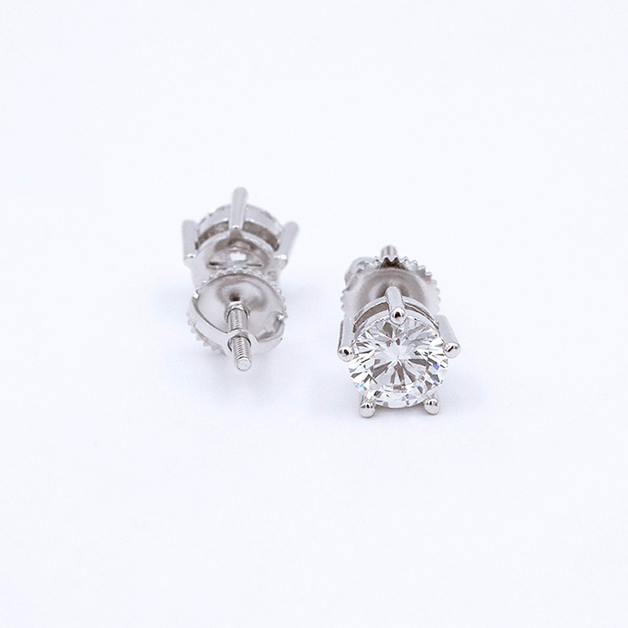 Modern Straight Prong  Screw Back Tops