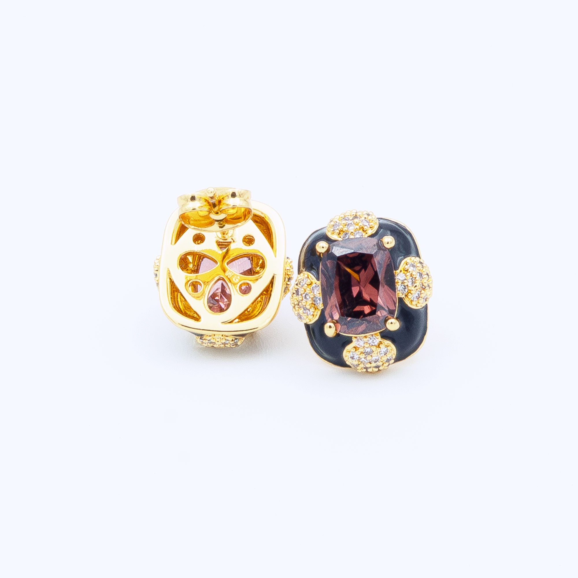 Modern Cushion Cut Earrings