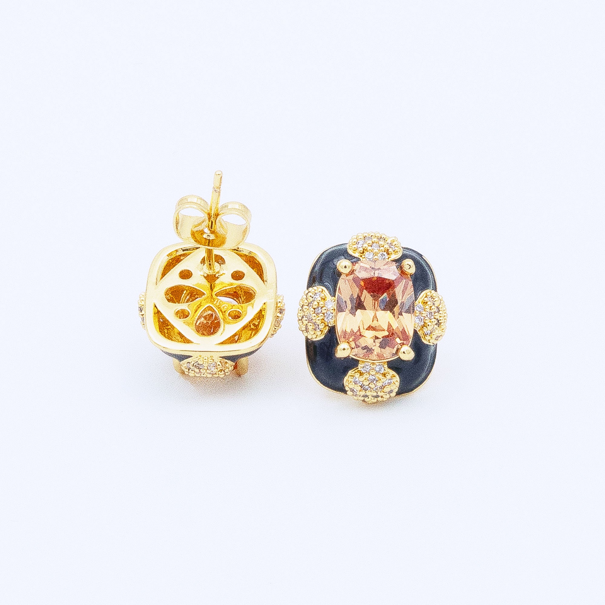 Modern Cushion Cut Earrings