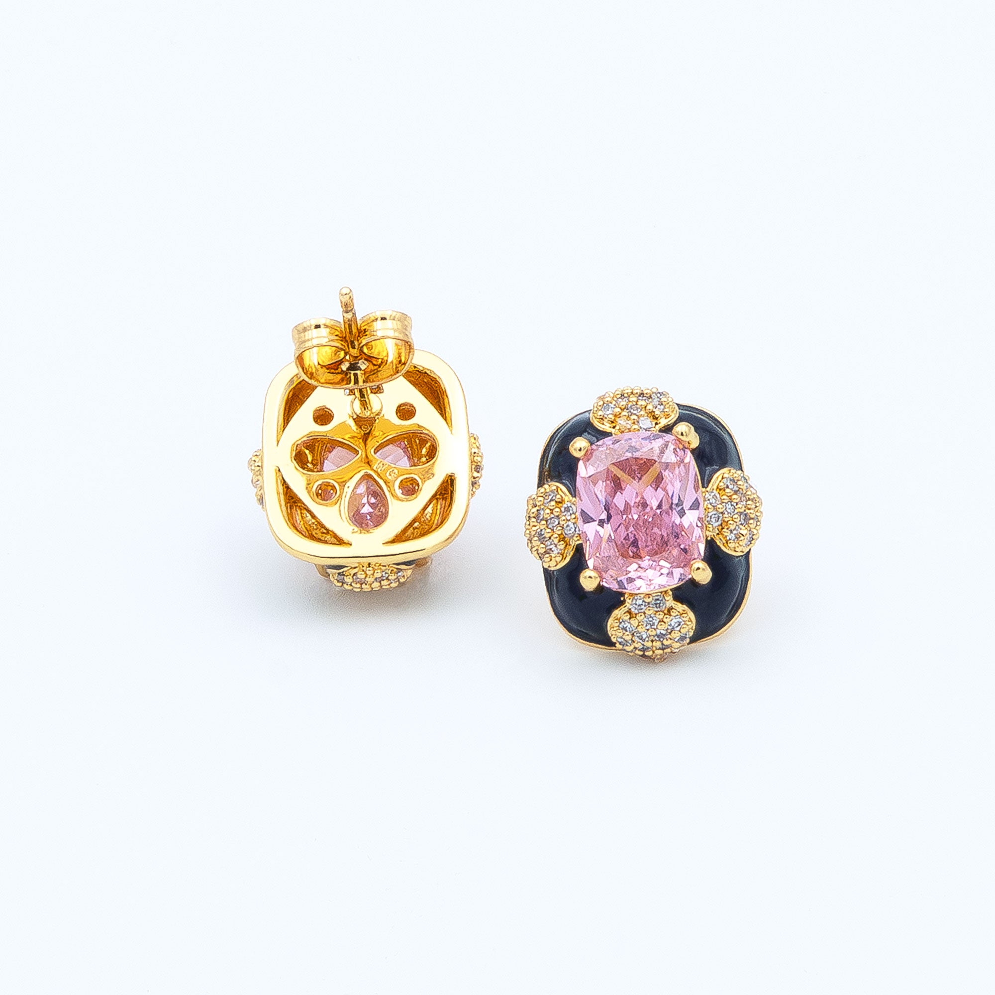 Modern Cushion Cut Earrings