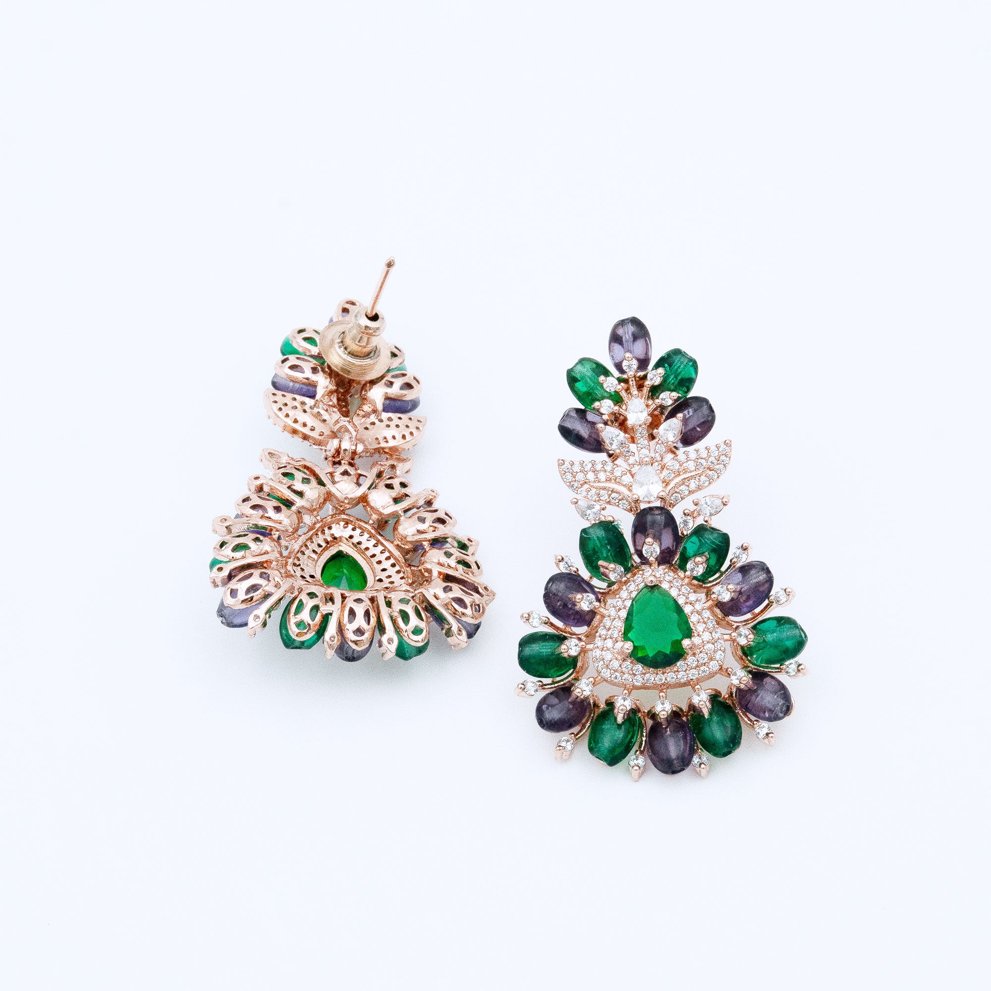 Modern Floral Top Earrings