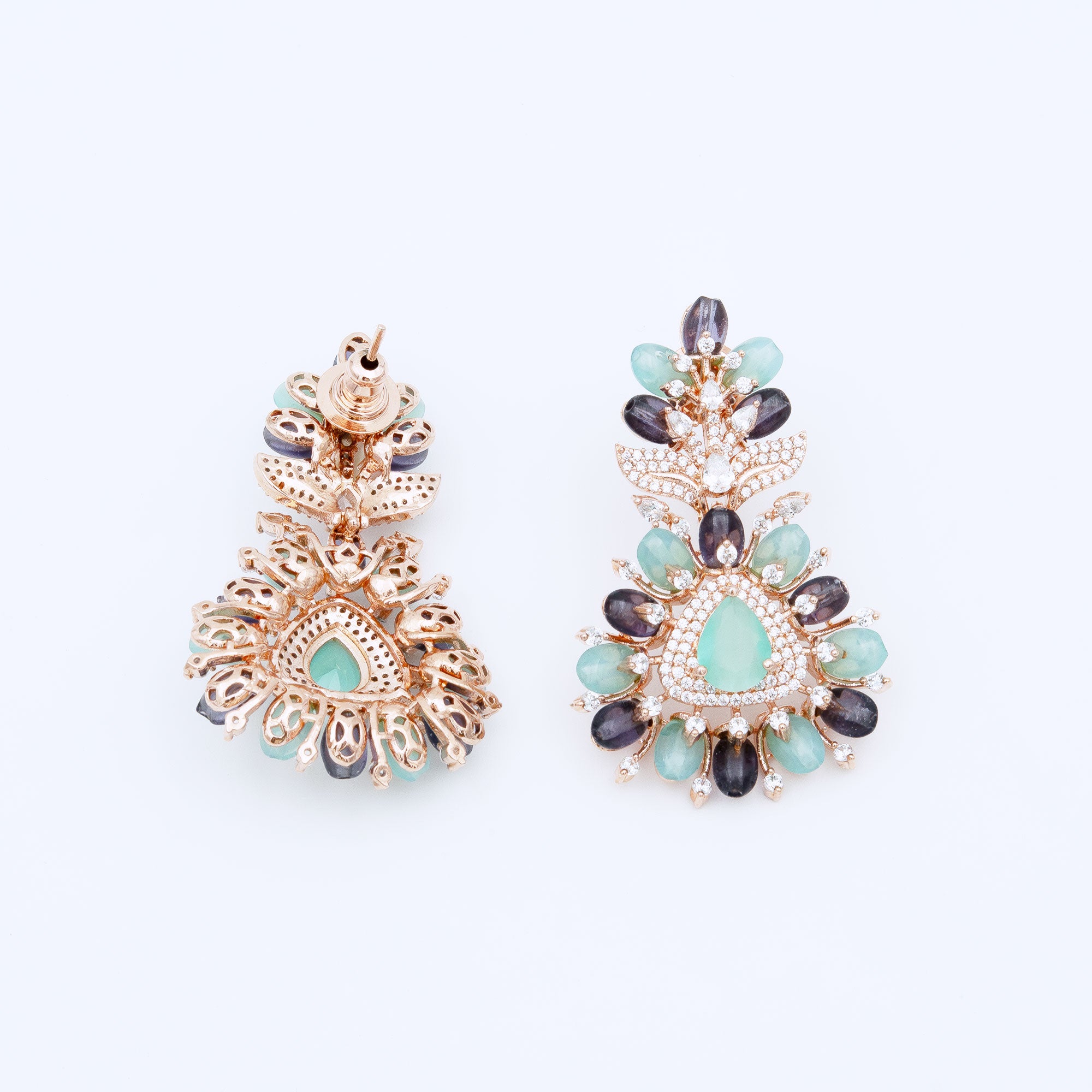 Modern Floral Top Earrings