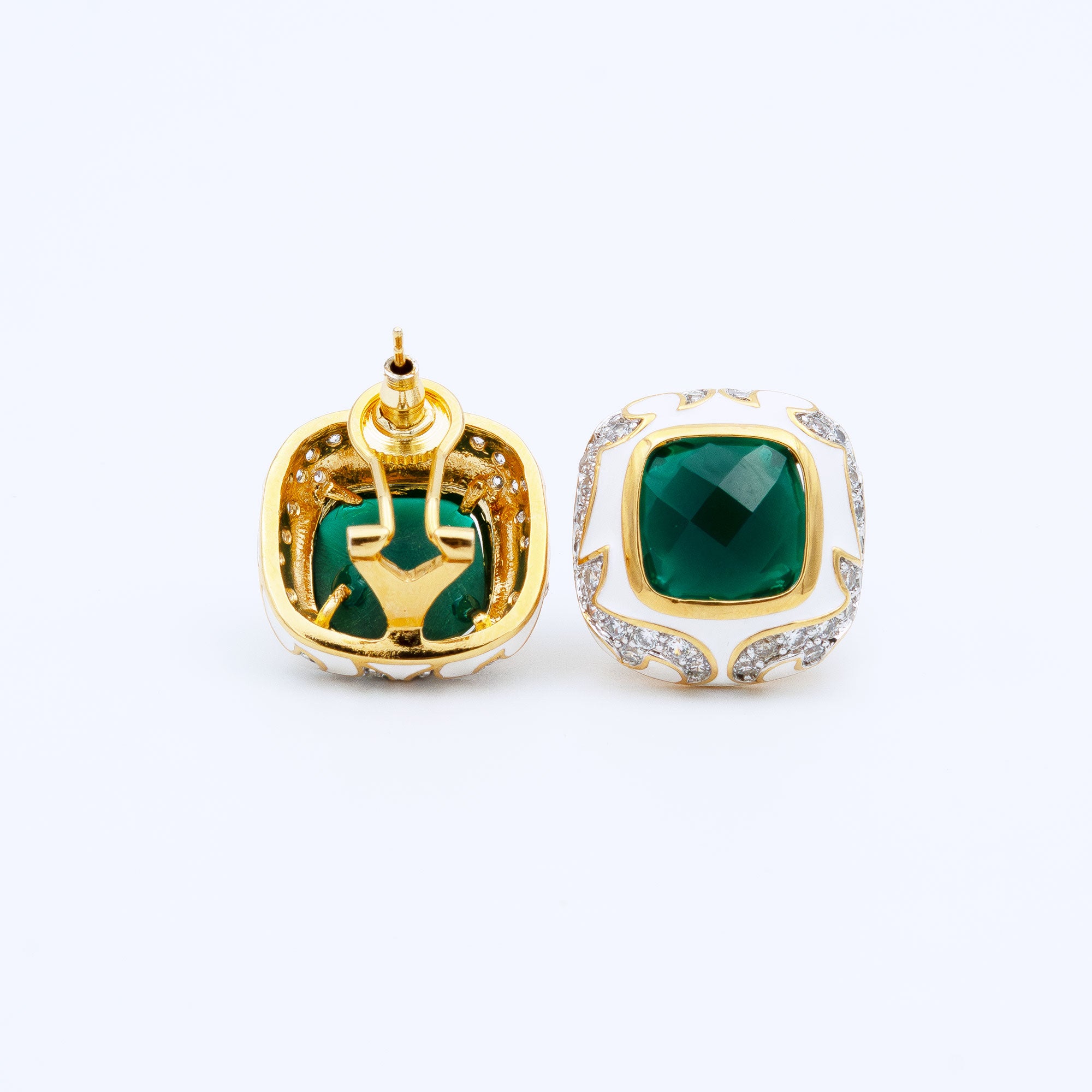 Modern Box Shaped Earrings