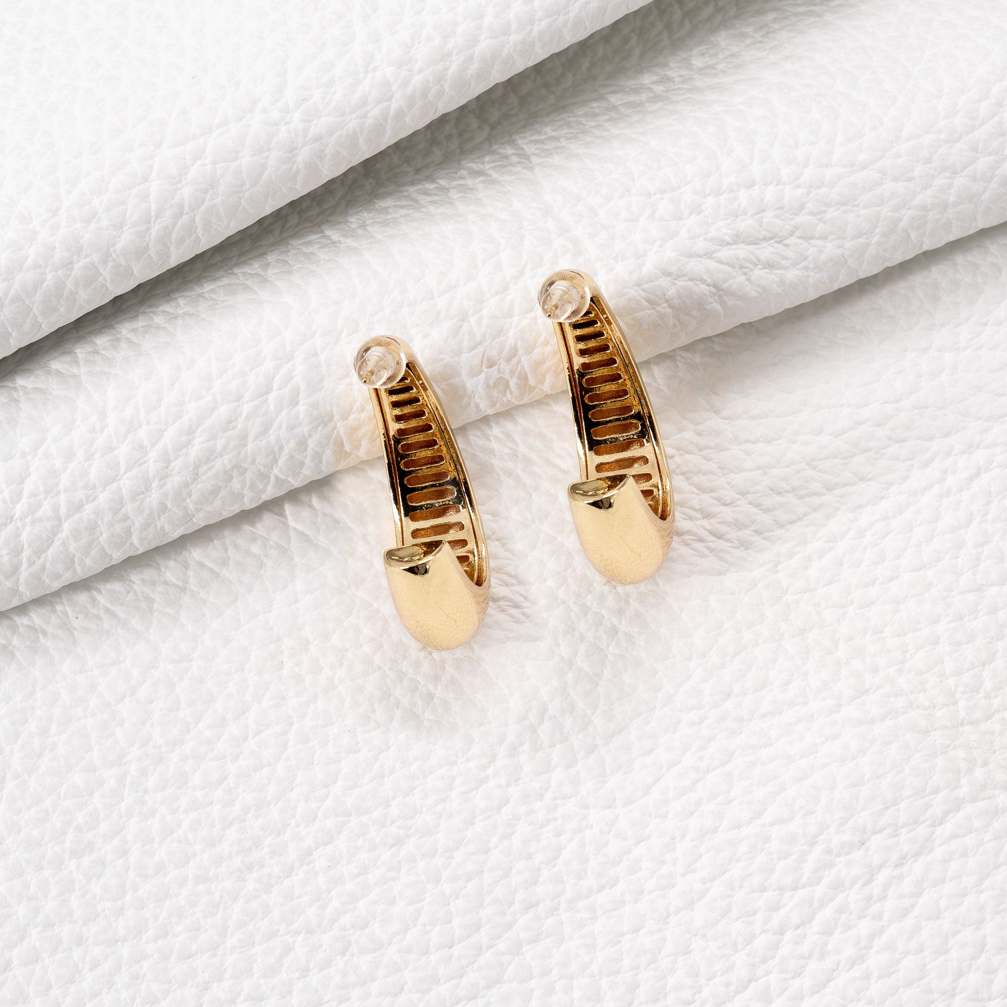 Trendy Half Moon Earring Set