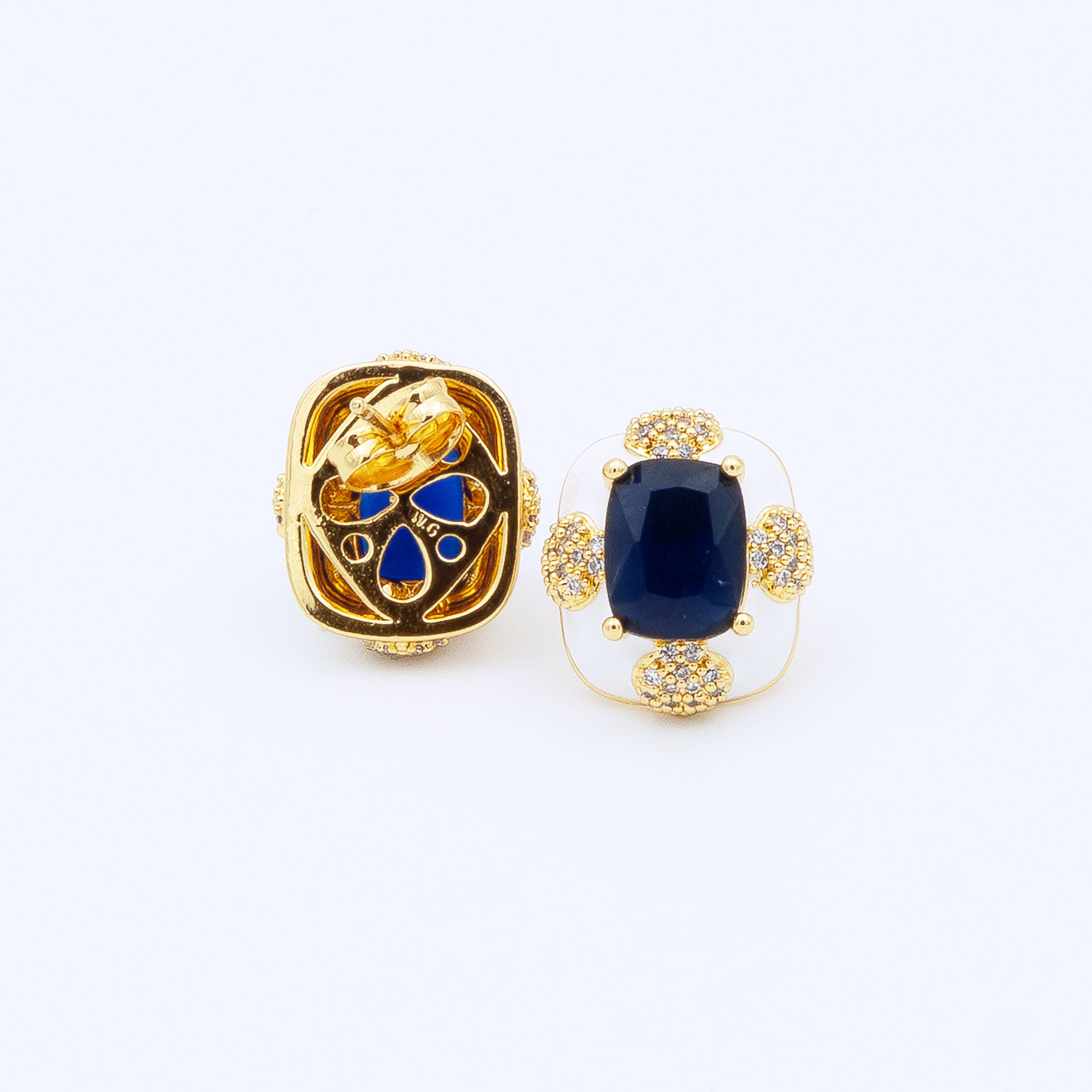Modern Cushion Cut Earrings