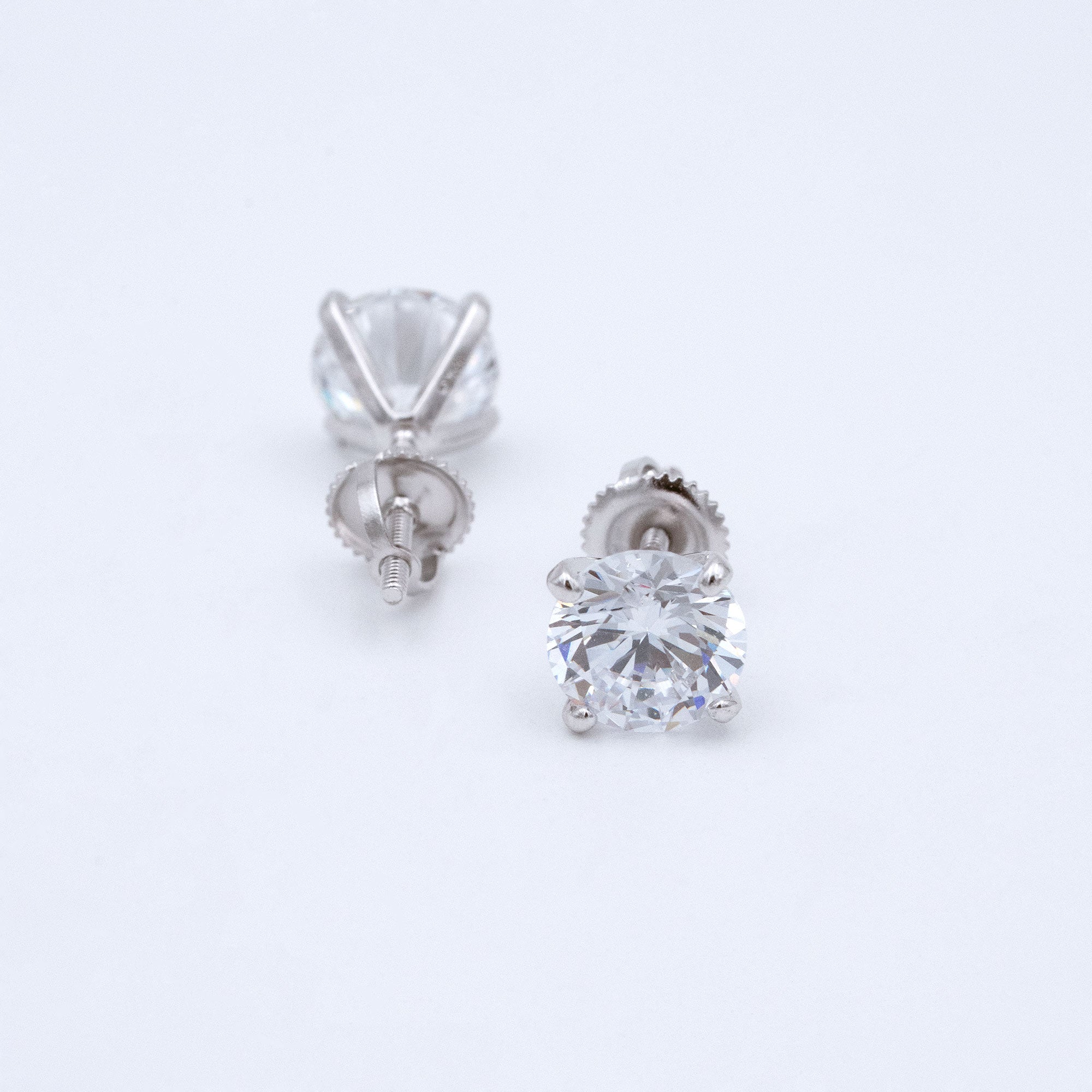 Modern Pyramid Prong Screw Back Tops ( Small )