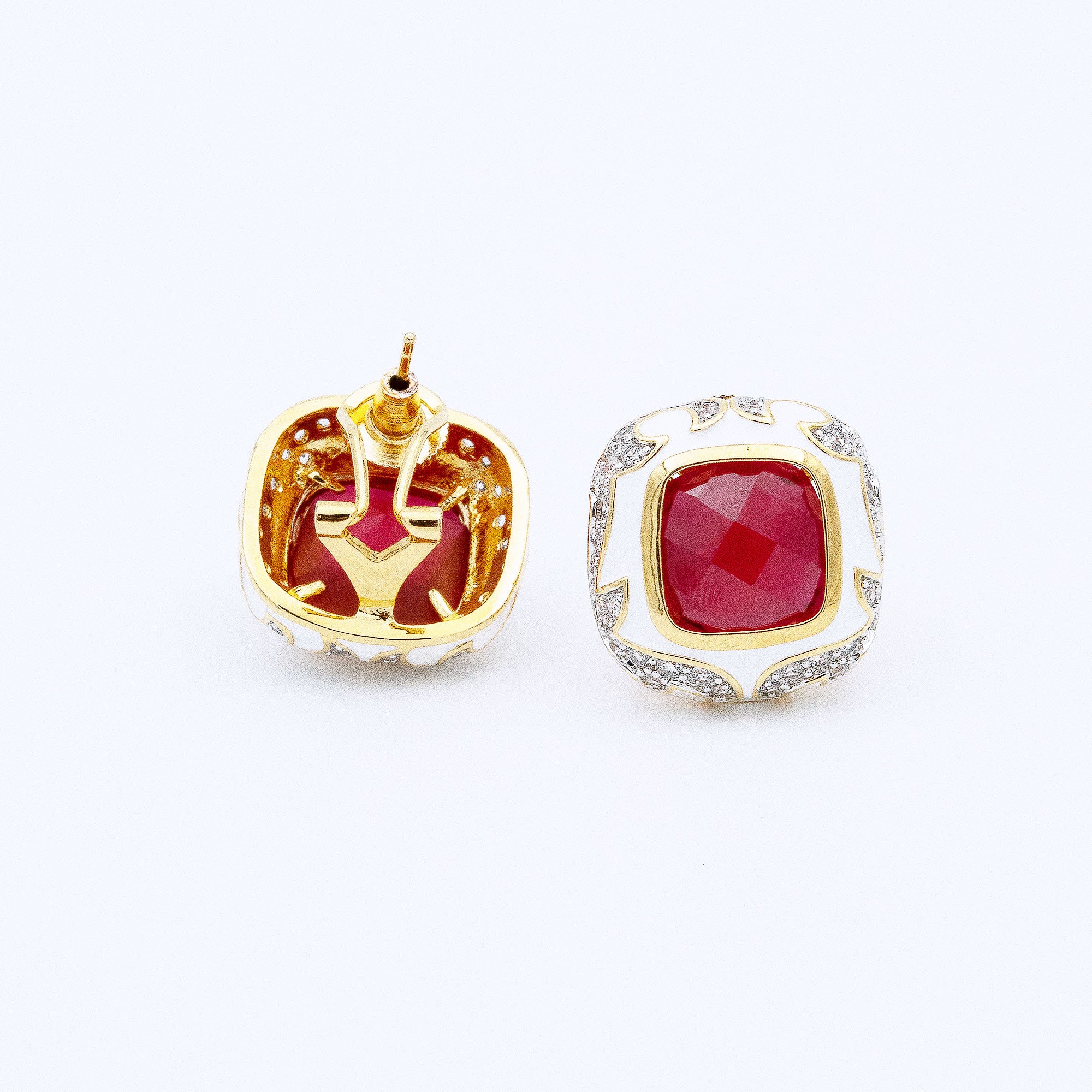 Modern Box Shaped Earrings