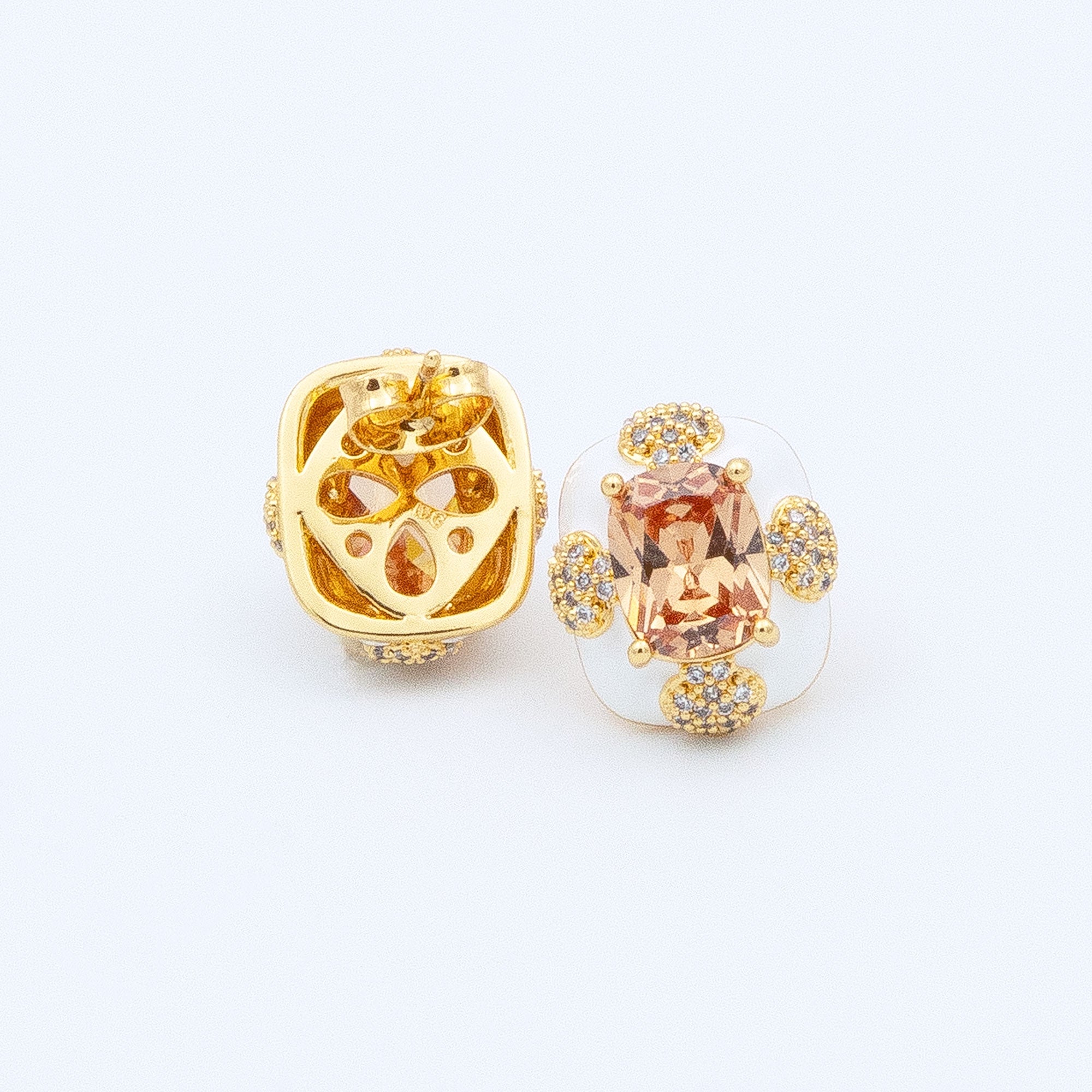 Modern Cushion Cut Earrings