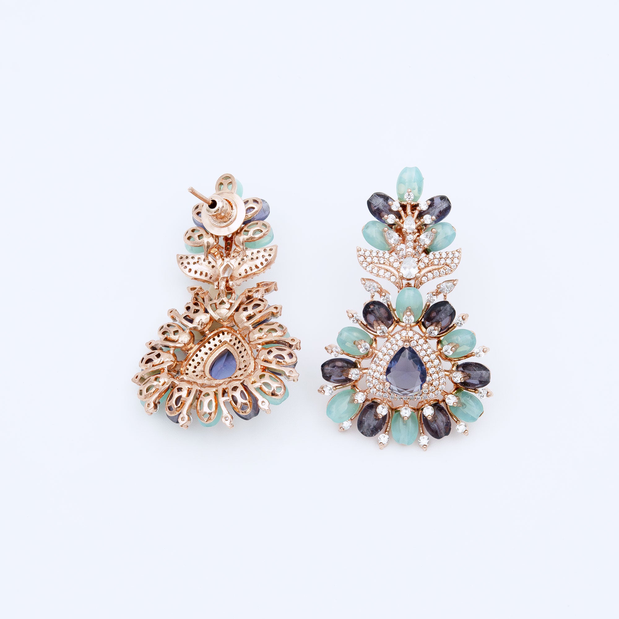 Modern Floral Top Earrings