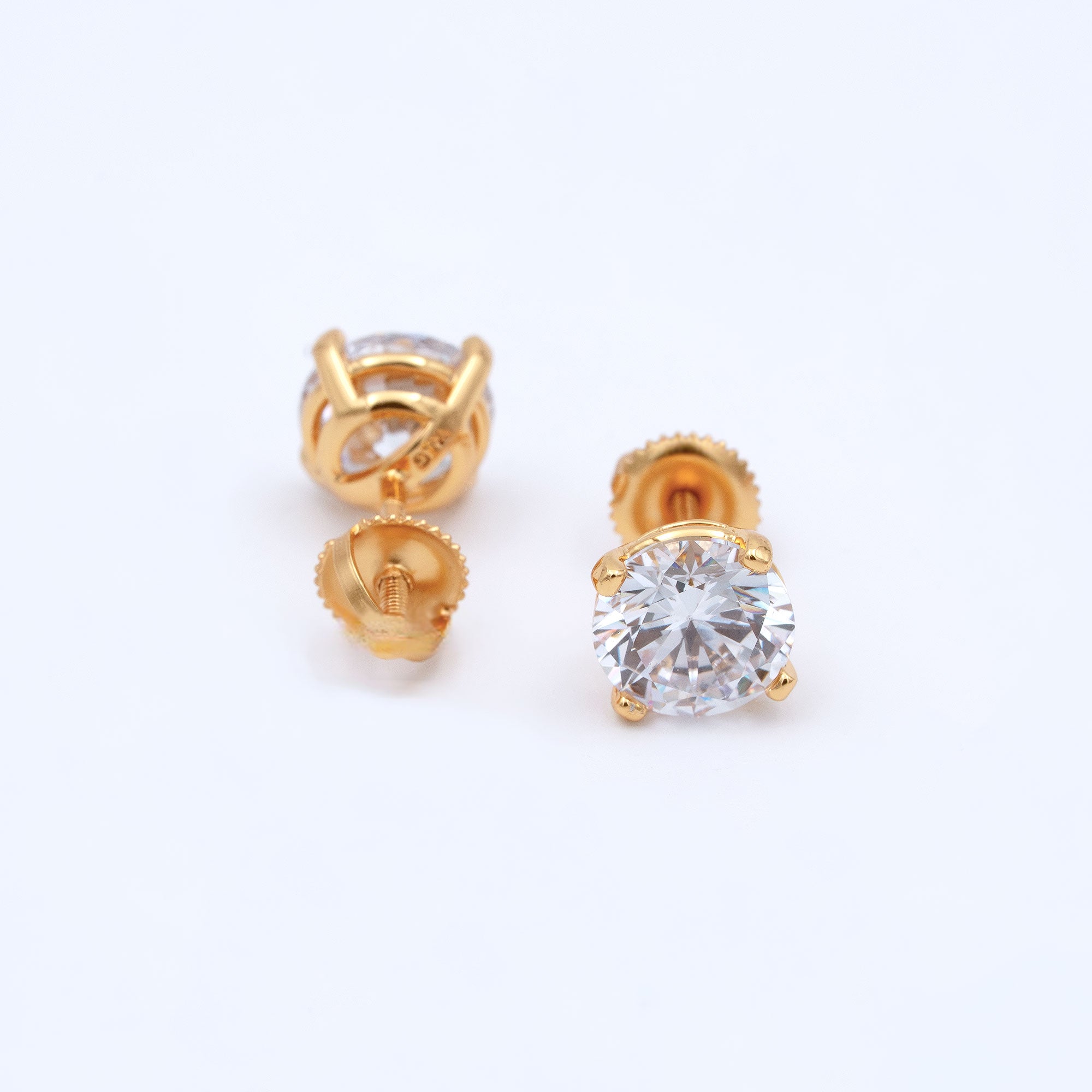 Modern Curved Prong Screw Back Tops ( Small )