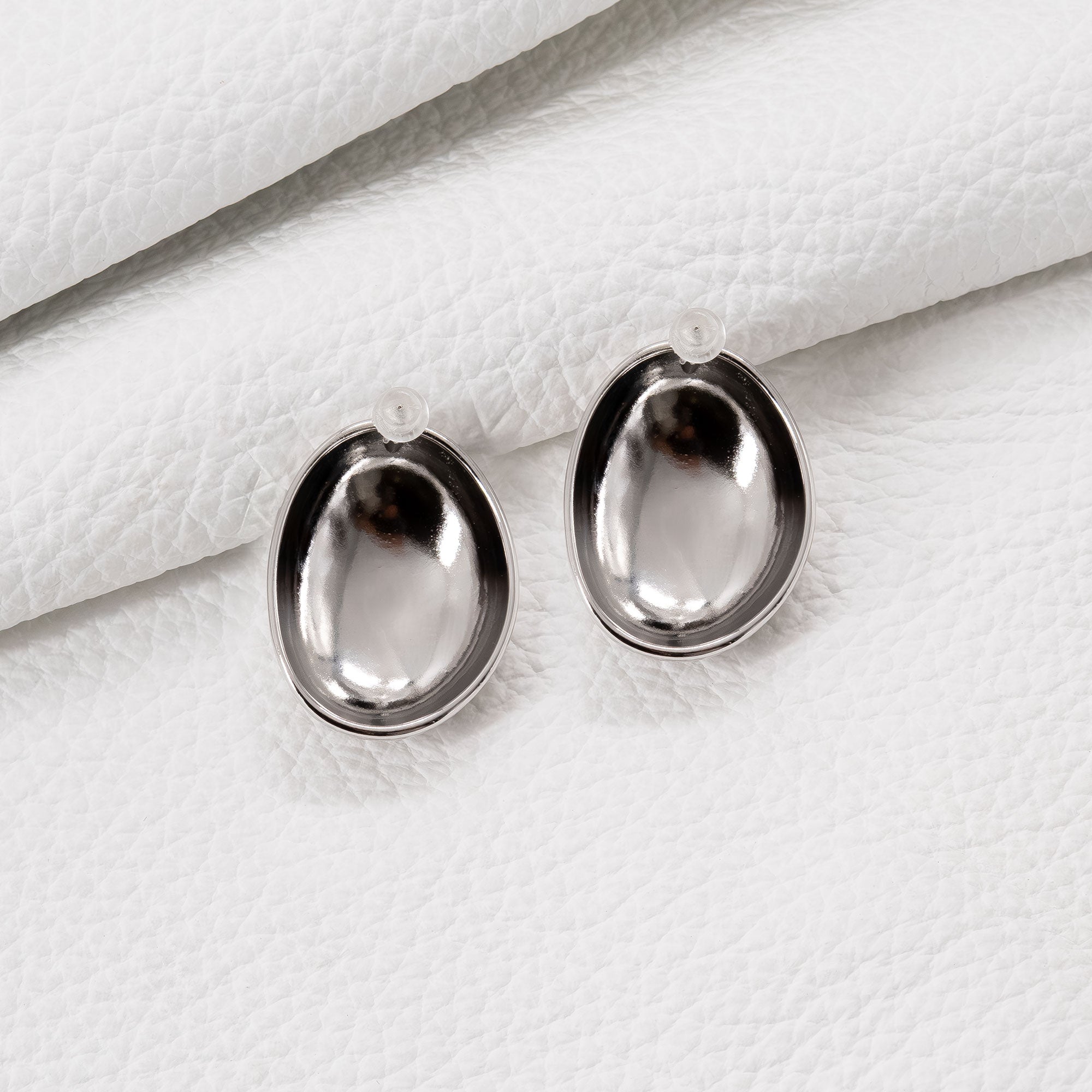 Trendy Oval Earring Set