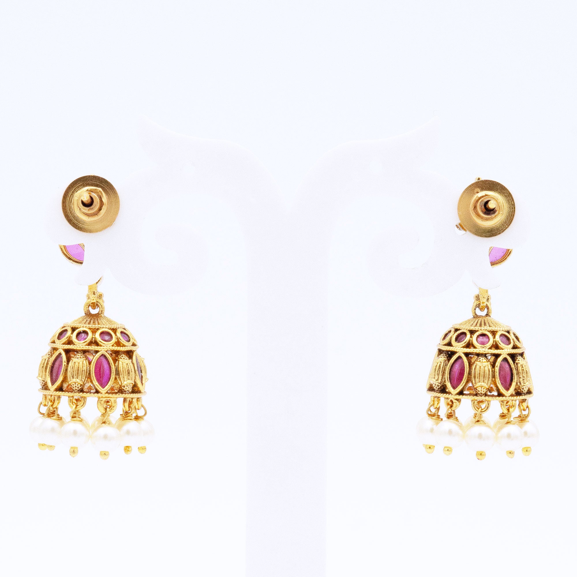 Traditional Two Petal Embryo Earring Set