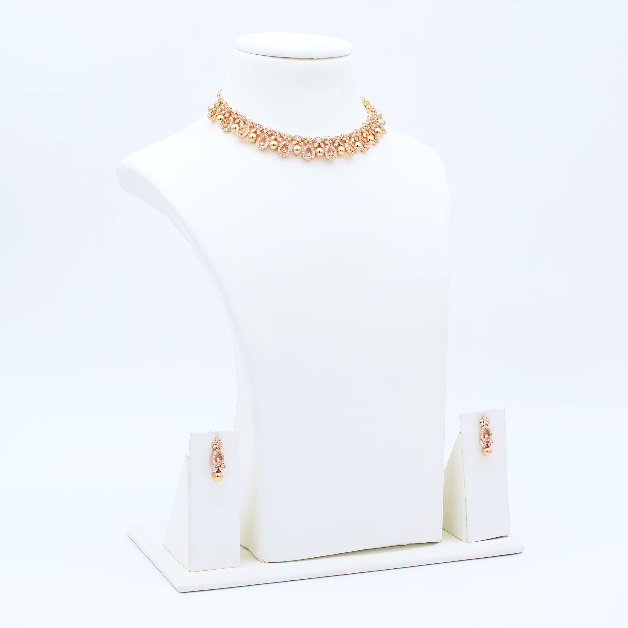Modern Multi Drop Necklace Set
