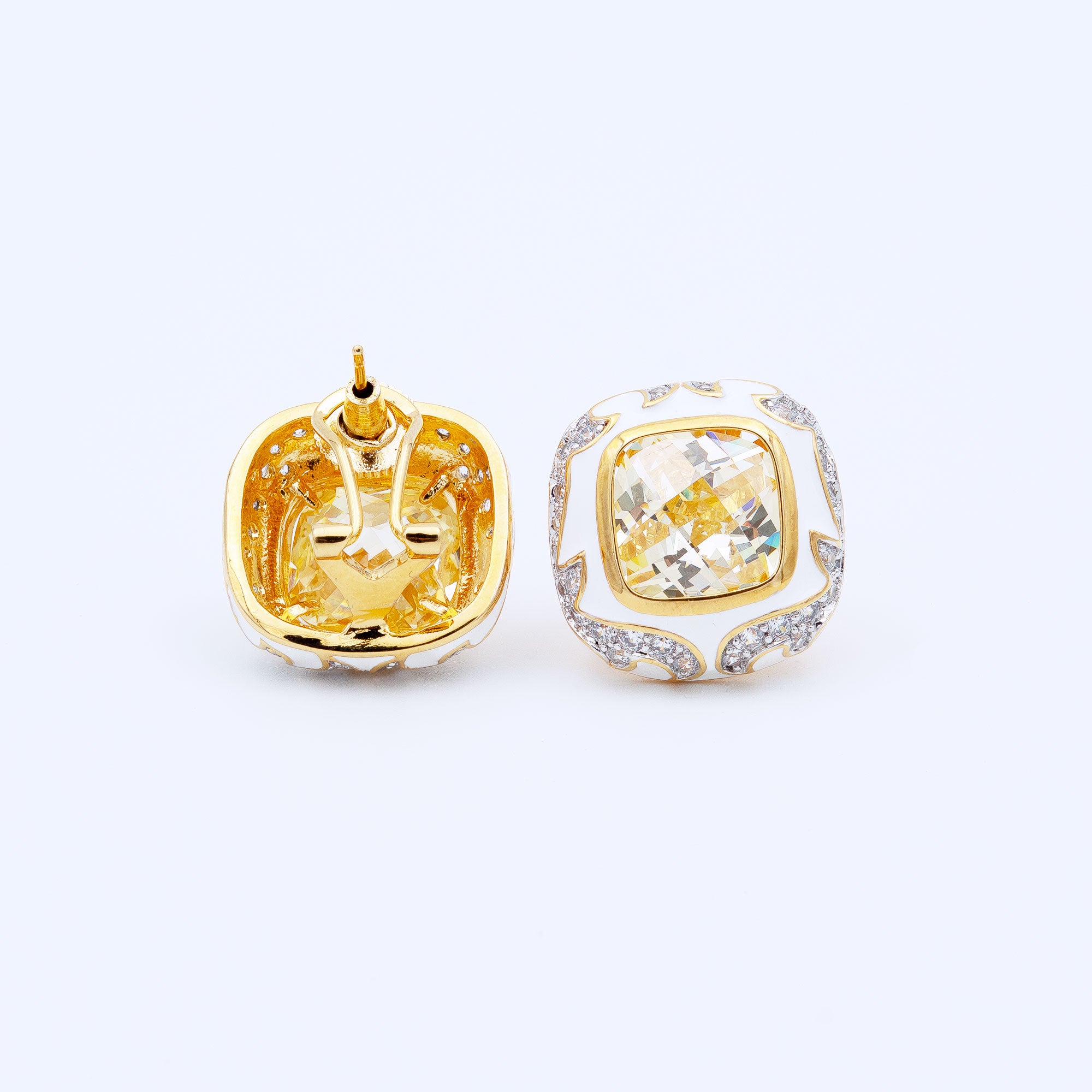 Modern Box Shaped Earrings