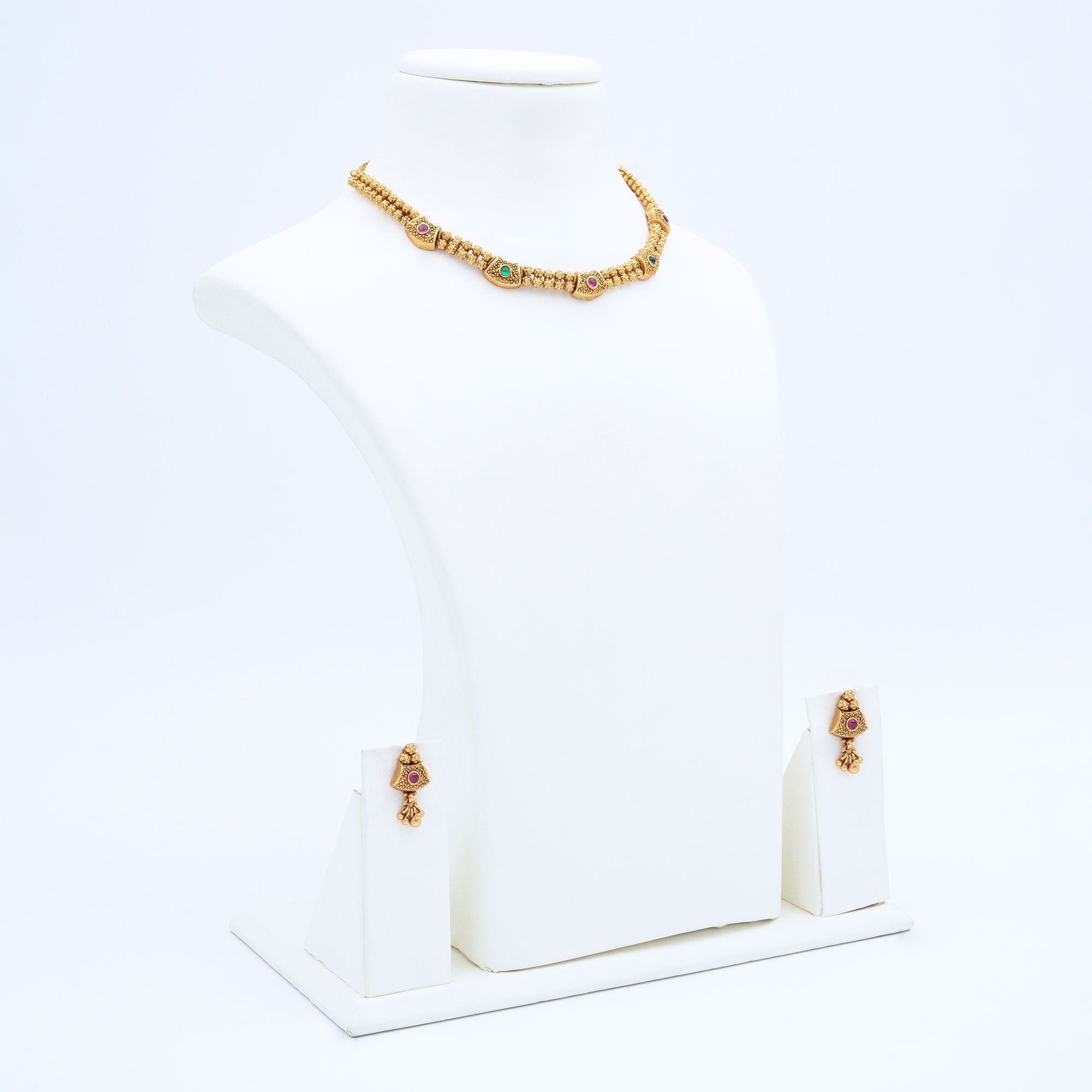 Trendy Box Shape Necklace Set