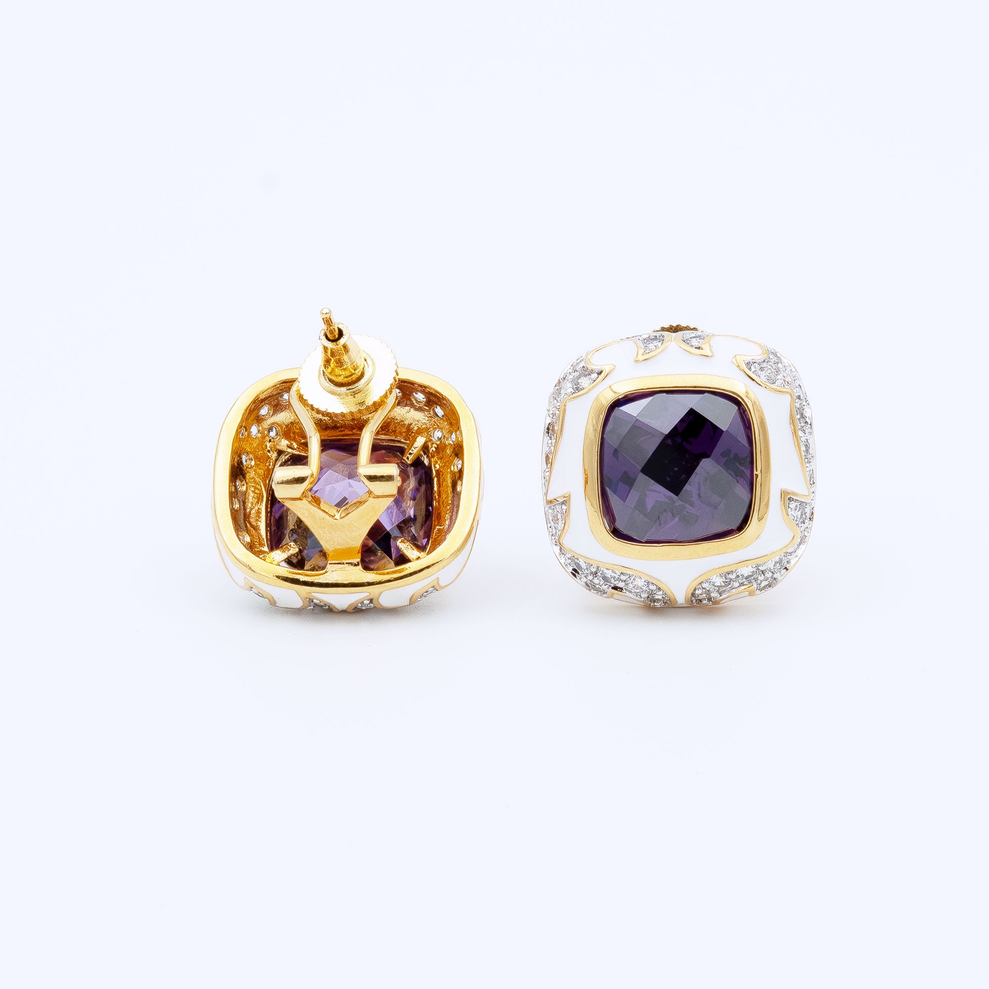 Modern Box Shaped Earrings