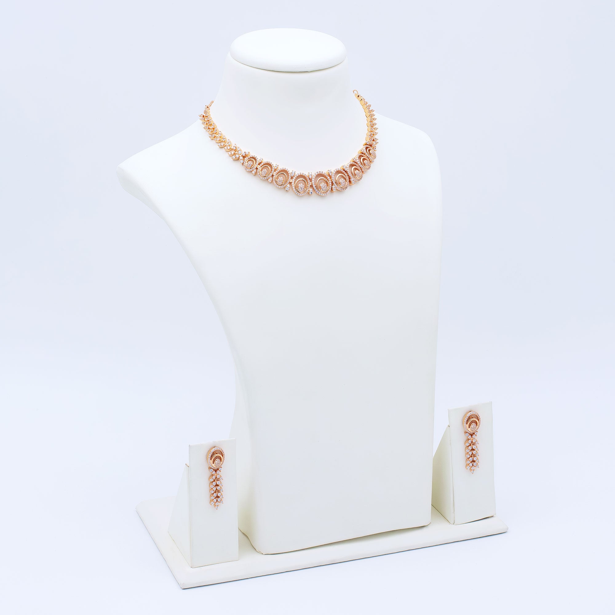 Modern Hollow Drop Necklace Set