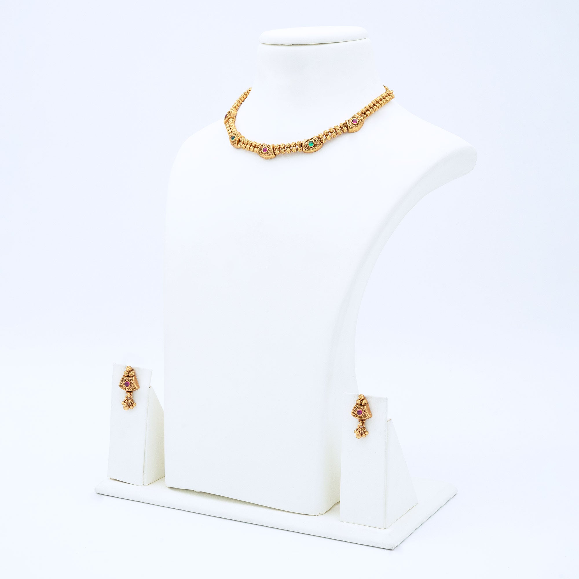 Trendy Box Shape Necklace Set