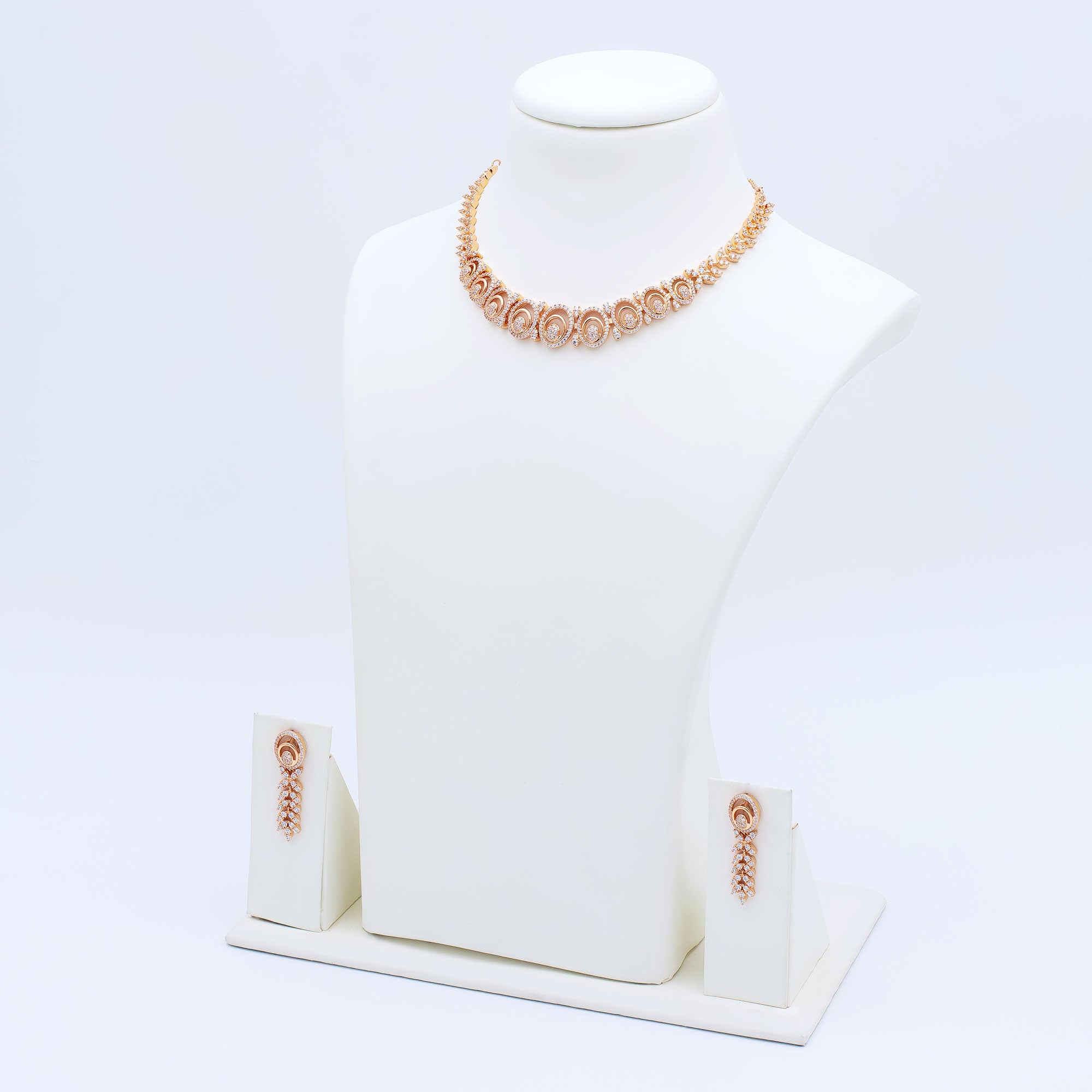 Modern Hollow Drop Necklace Set