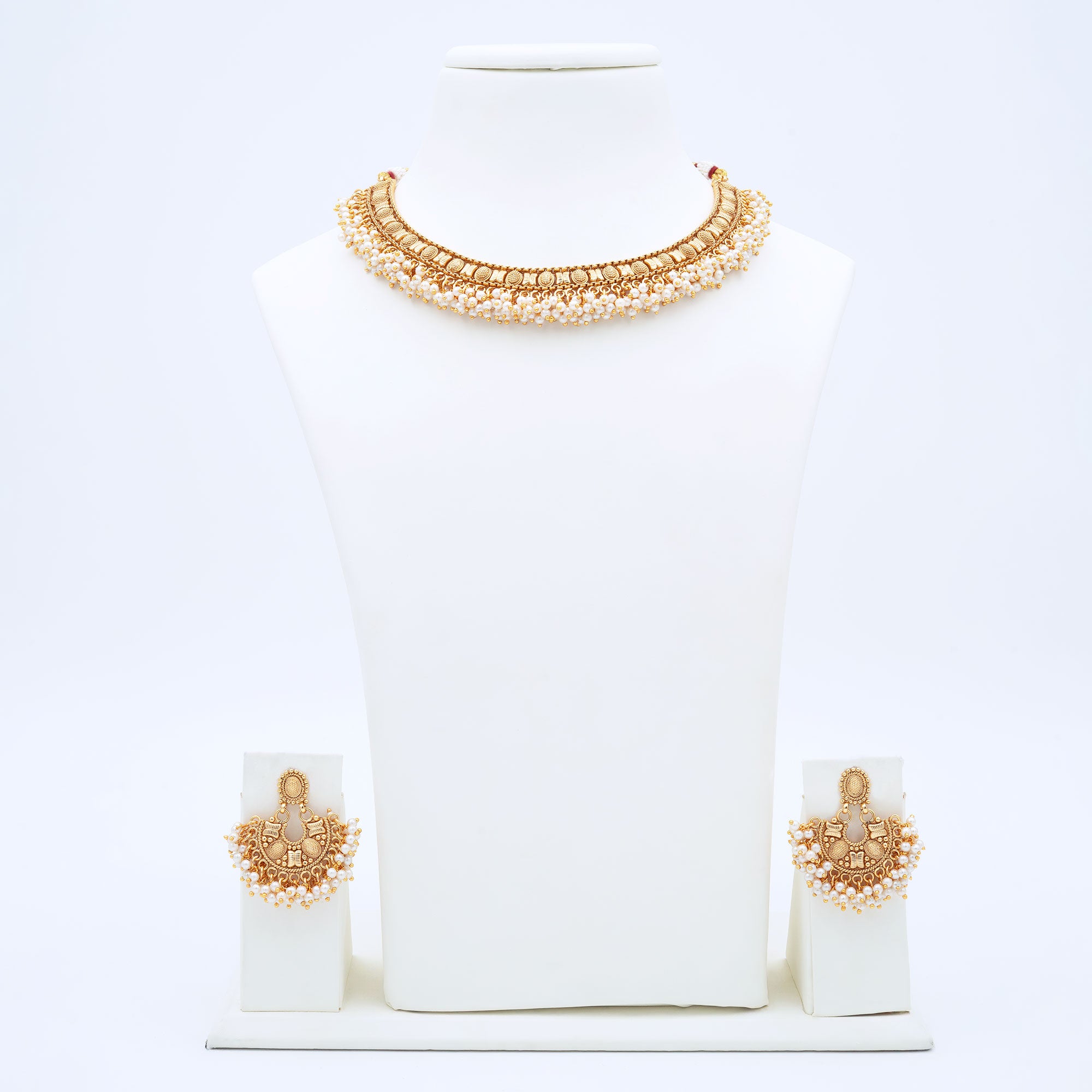 Traditional Butterfly Floral Necklace Set