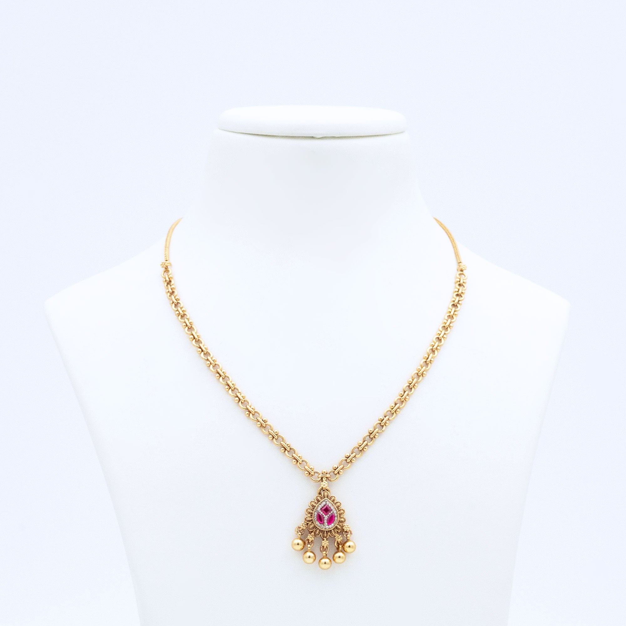 Trendy Spear Pendant Necklace Set