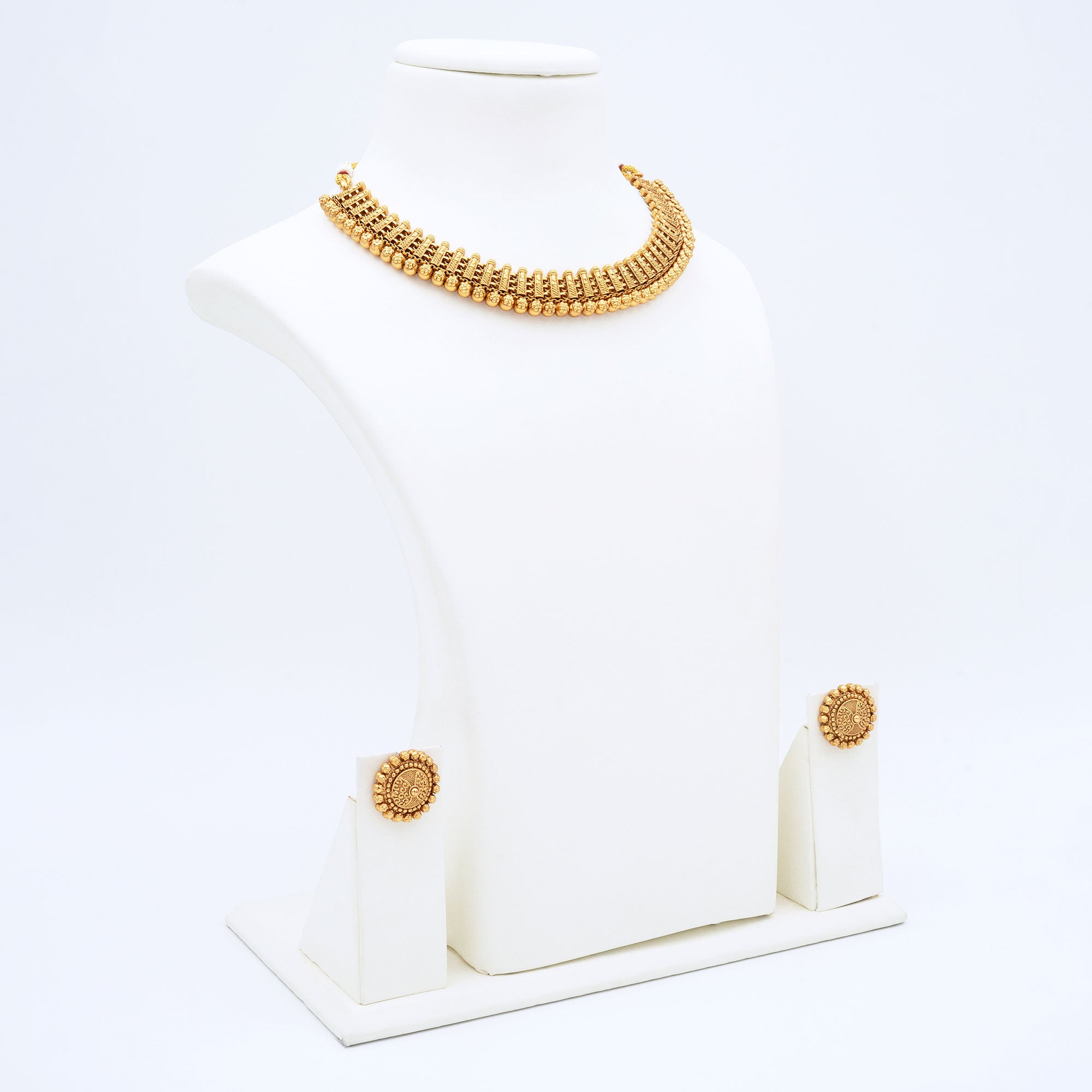 Traditional Tiny Floral Necklace Set
