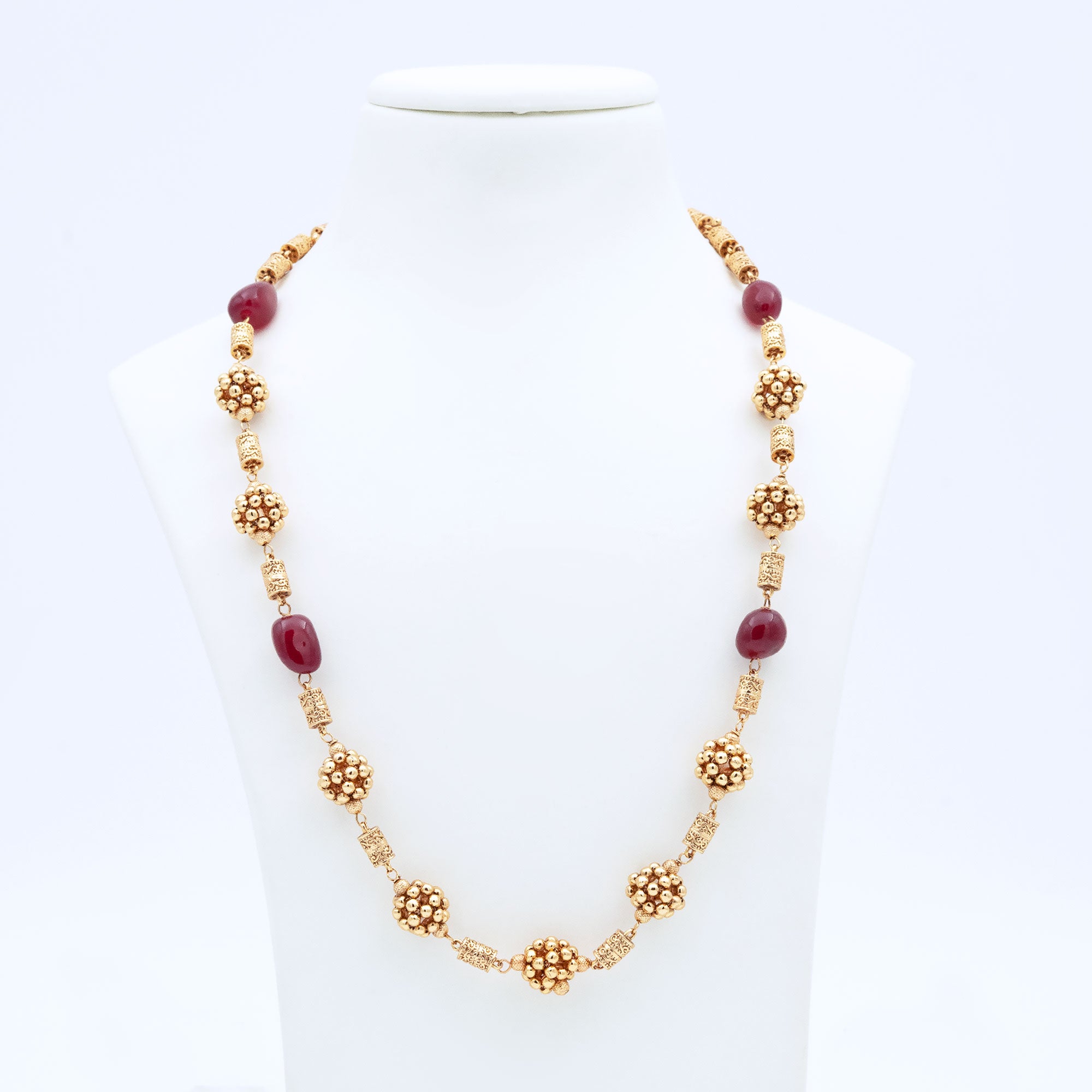 Trendy Floral Bunch Necklace Set