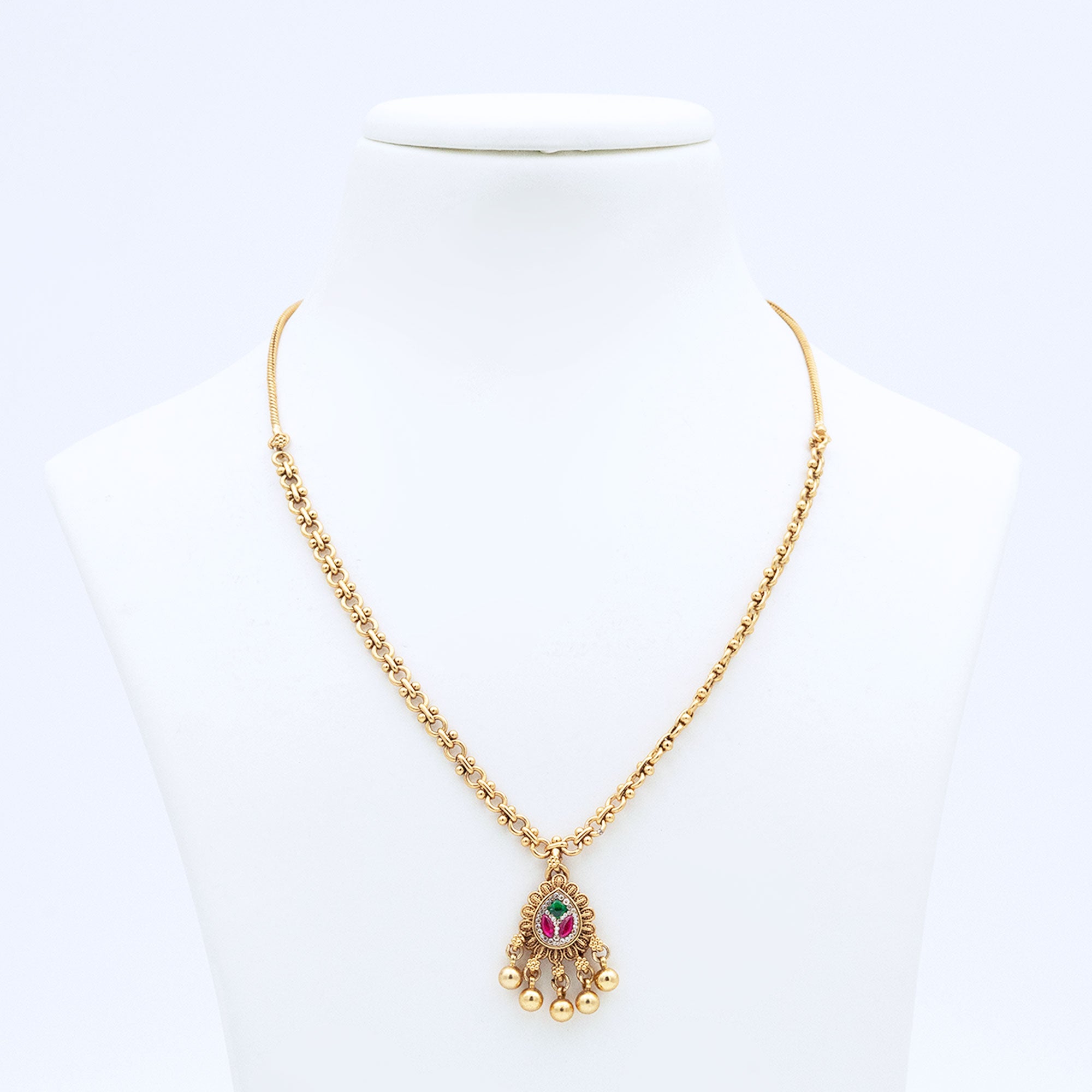 Trendy Spear Pendant Necklace Set