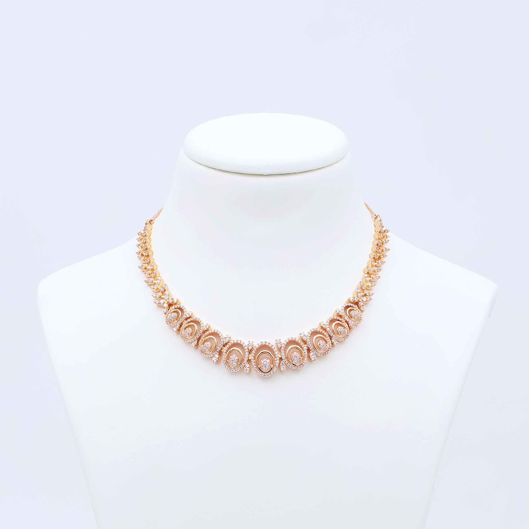 Modern Hollow Drop Necklace Set