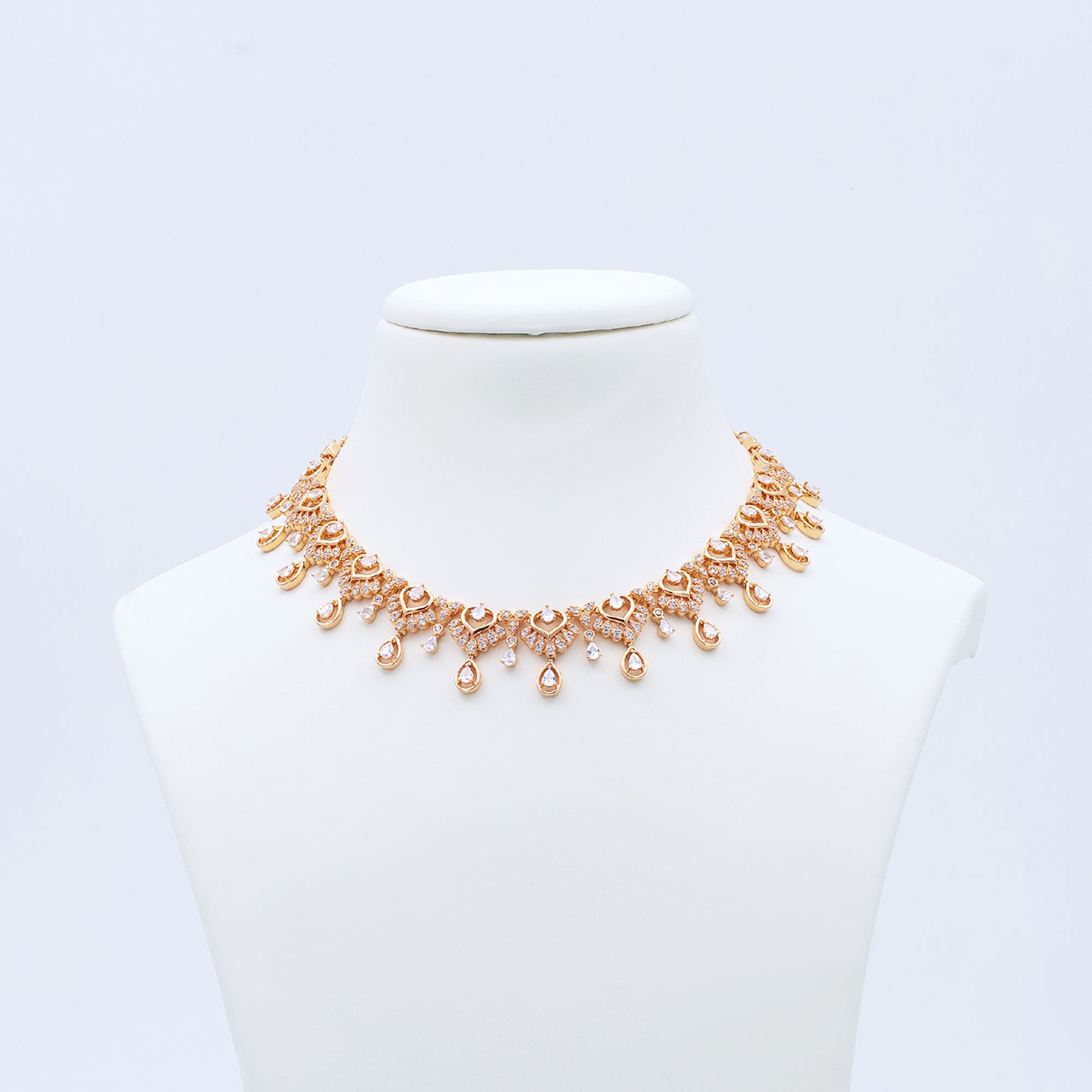 Modern Half Drop Necklace Set