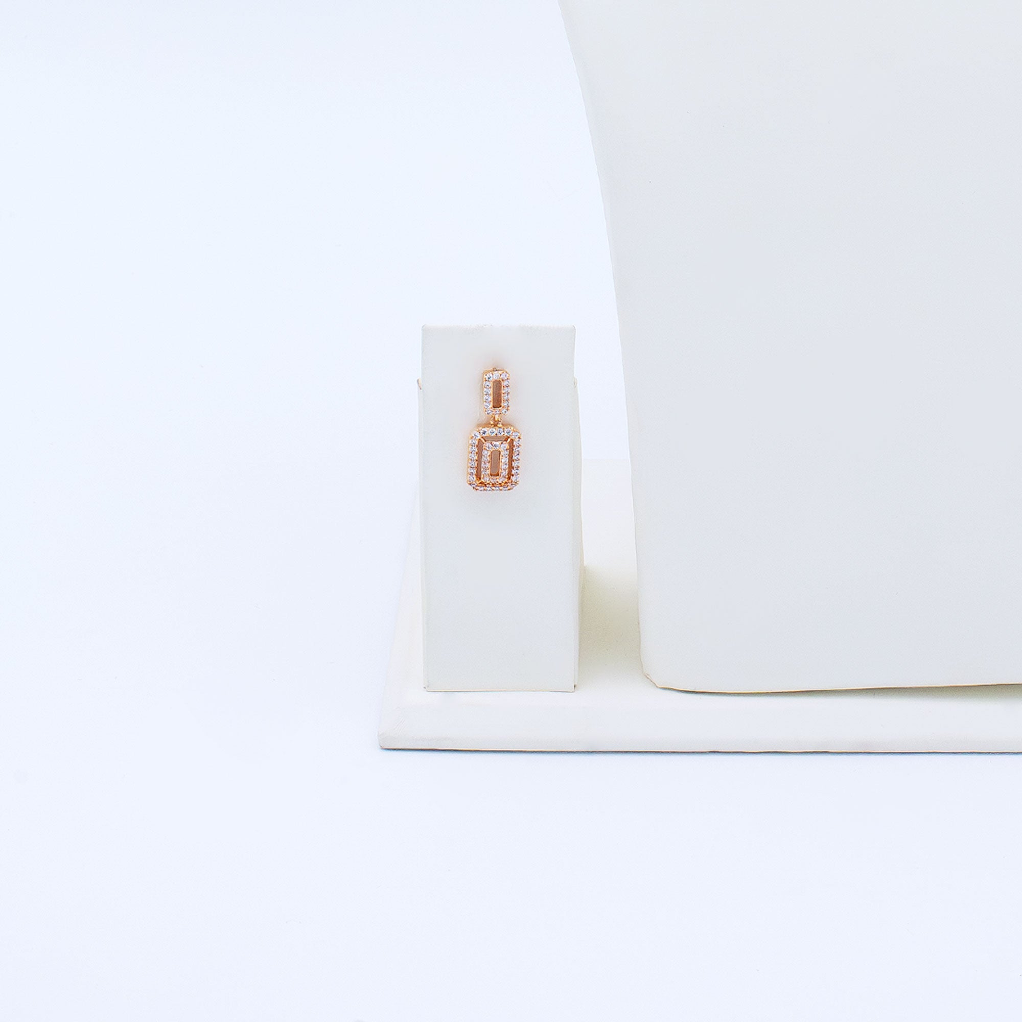 Modern Hollow Box Necklace Set