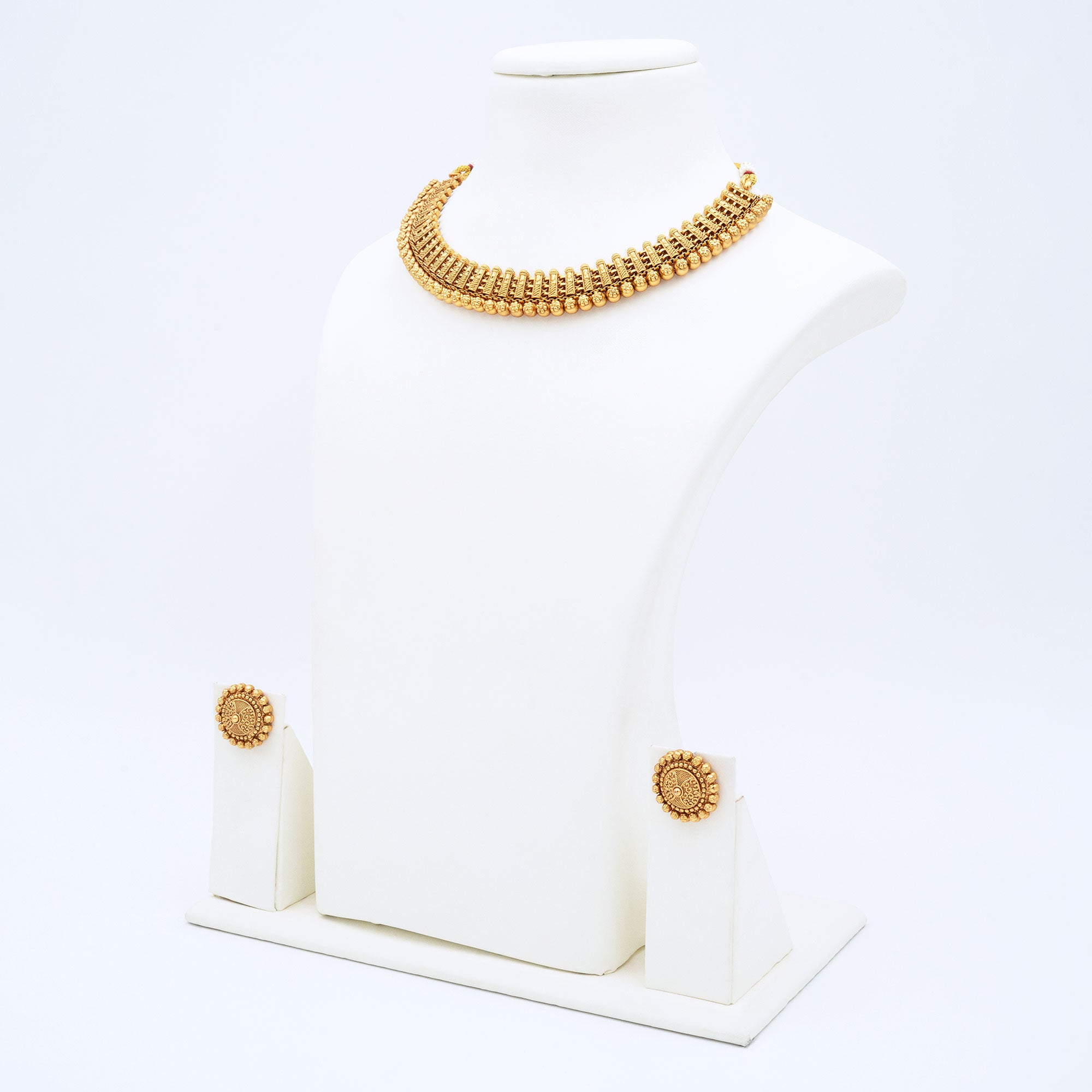Traditional Tiny Floral Necklace Set